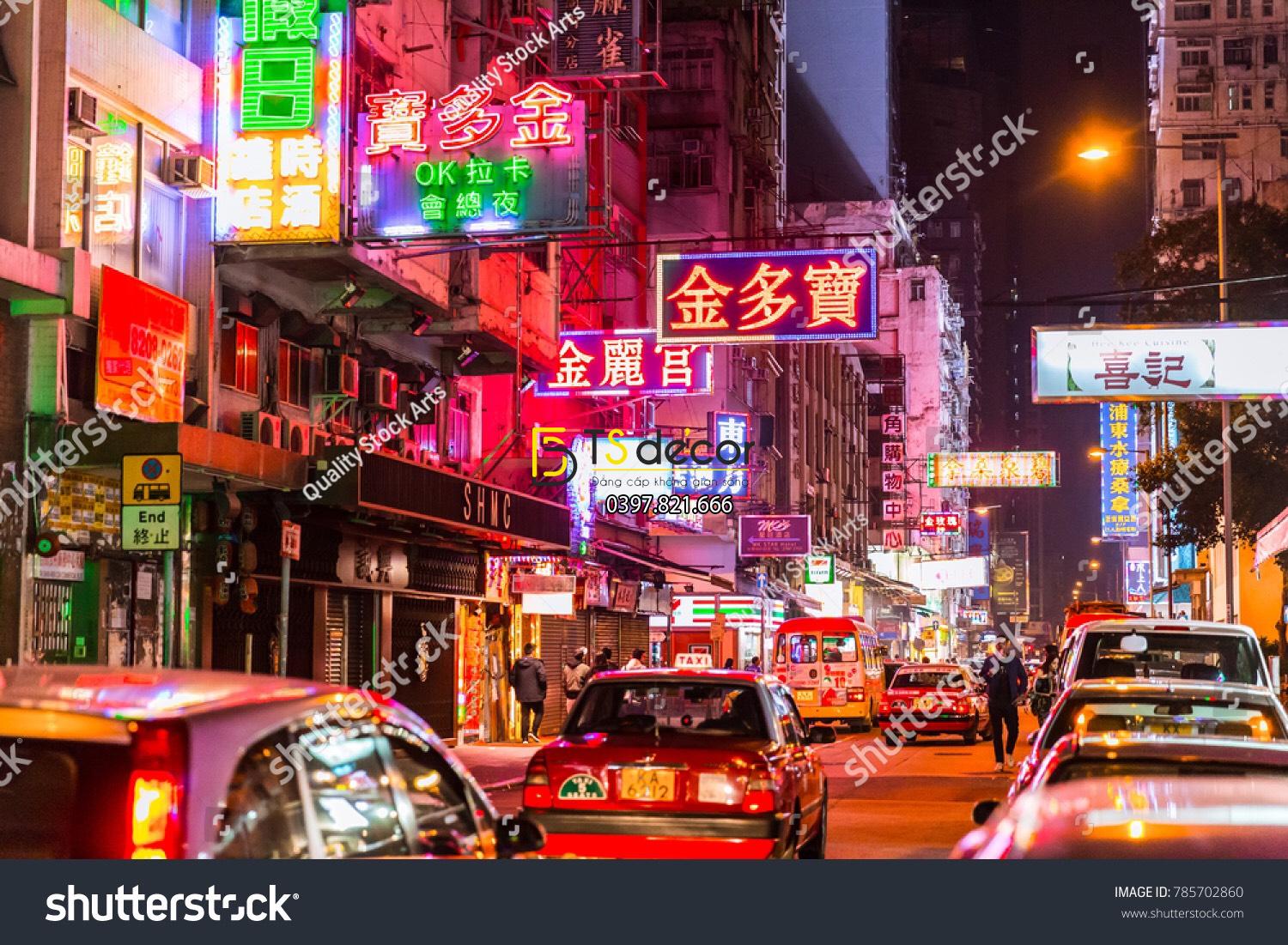 Tranh dán tường HONG KONG