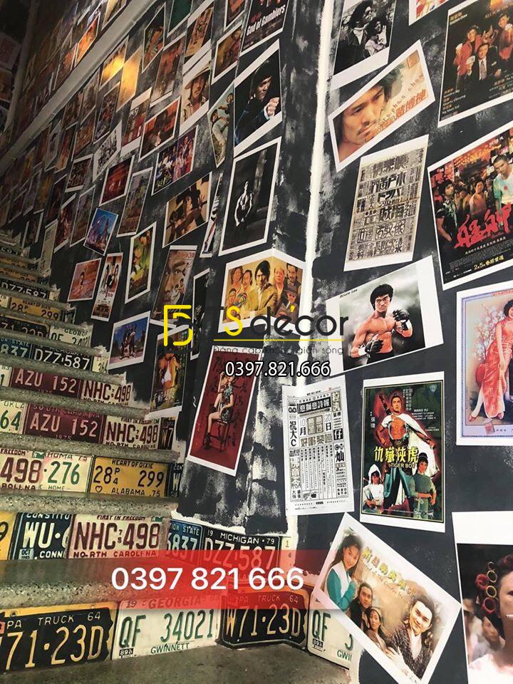 Decal biển số xe trang trí cầu thàng