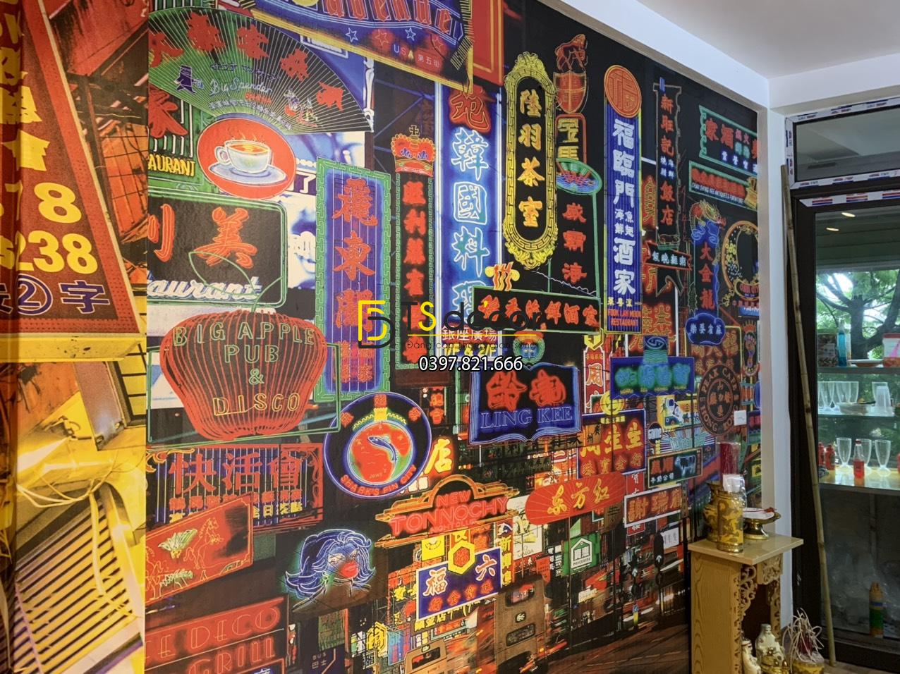 TRANH DÁN TƯỜNG PHONG CÁCH HONG KONG