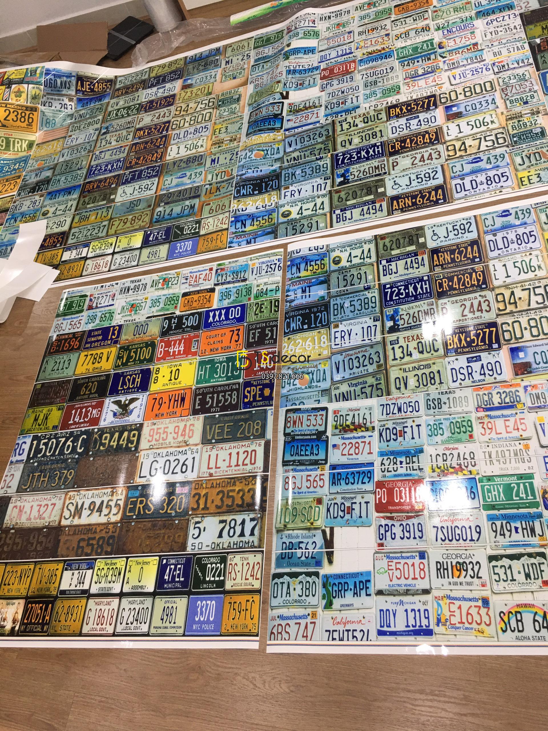 Giấy dán biển số xe