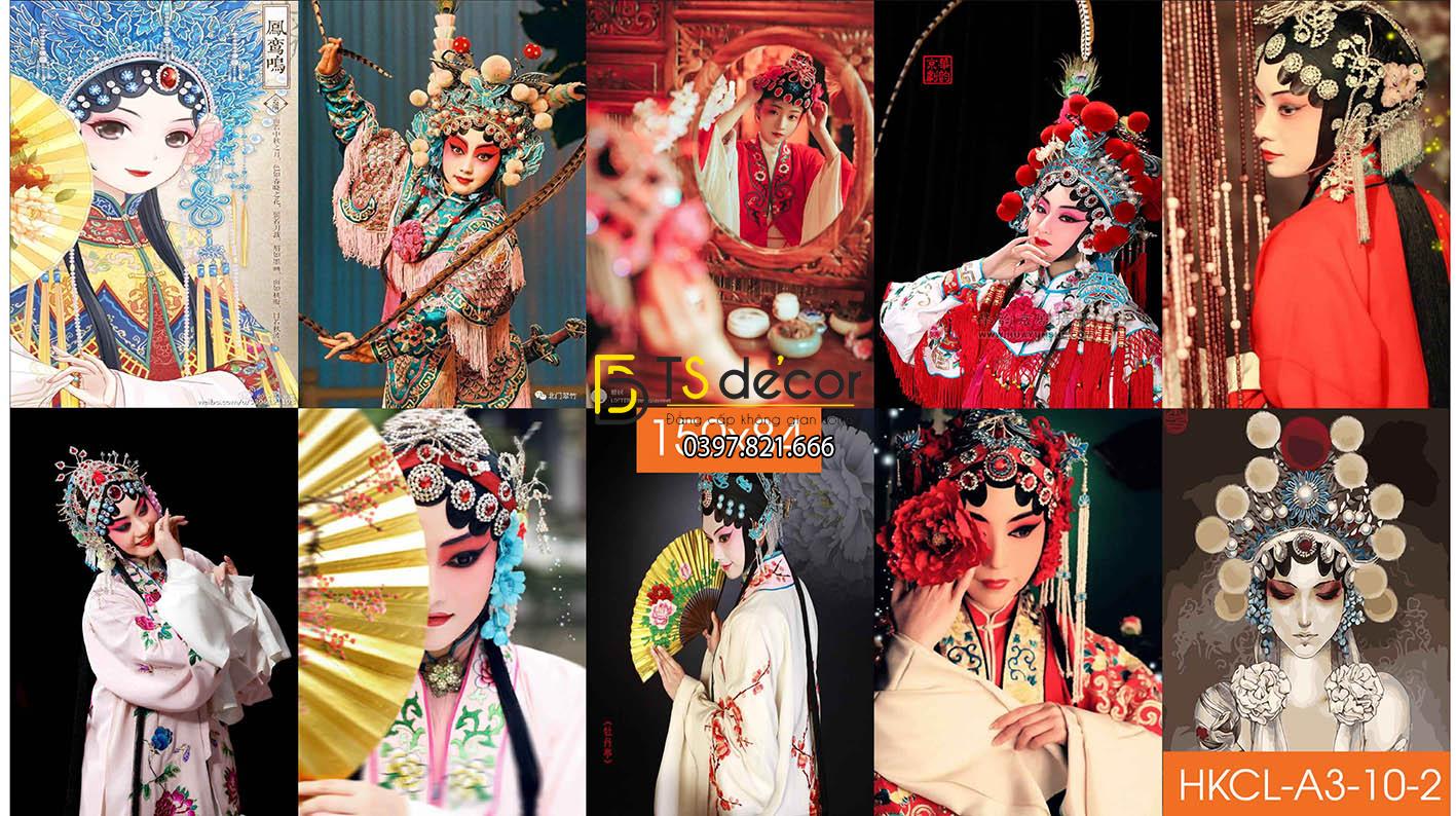 Decal dán tường Cải Lương Kinh Kịch