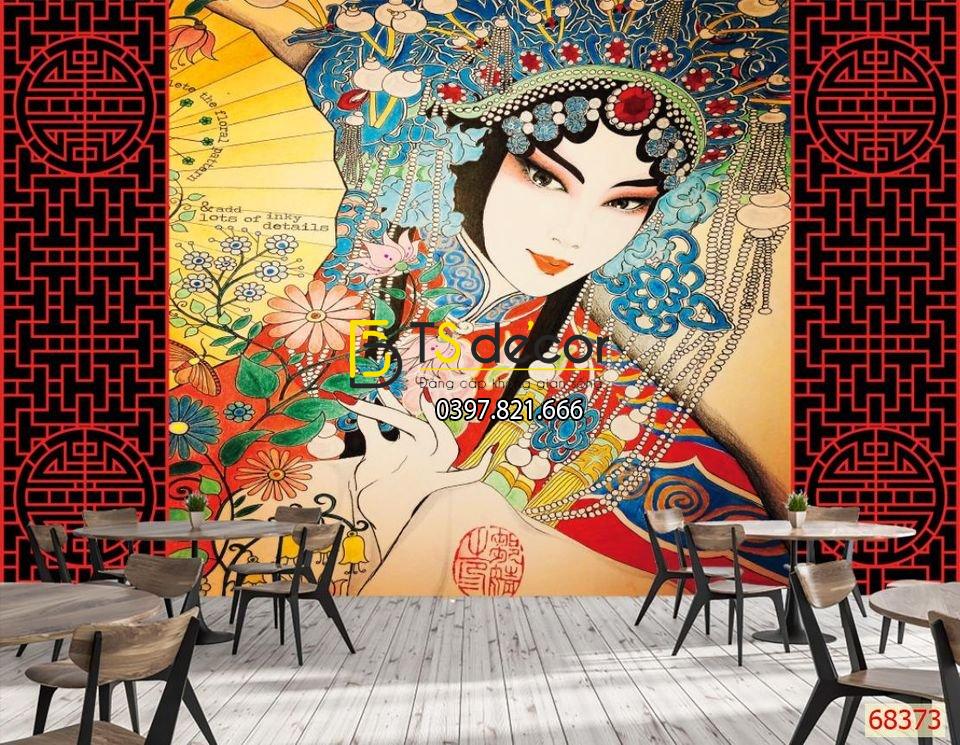 Tranh Cô Gái Hong Kong