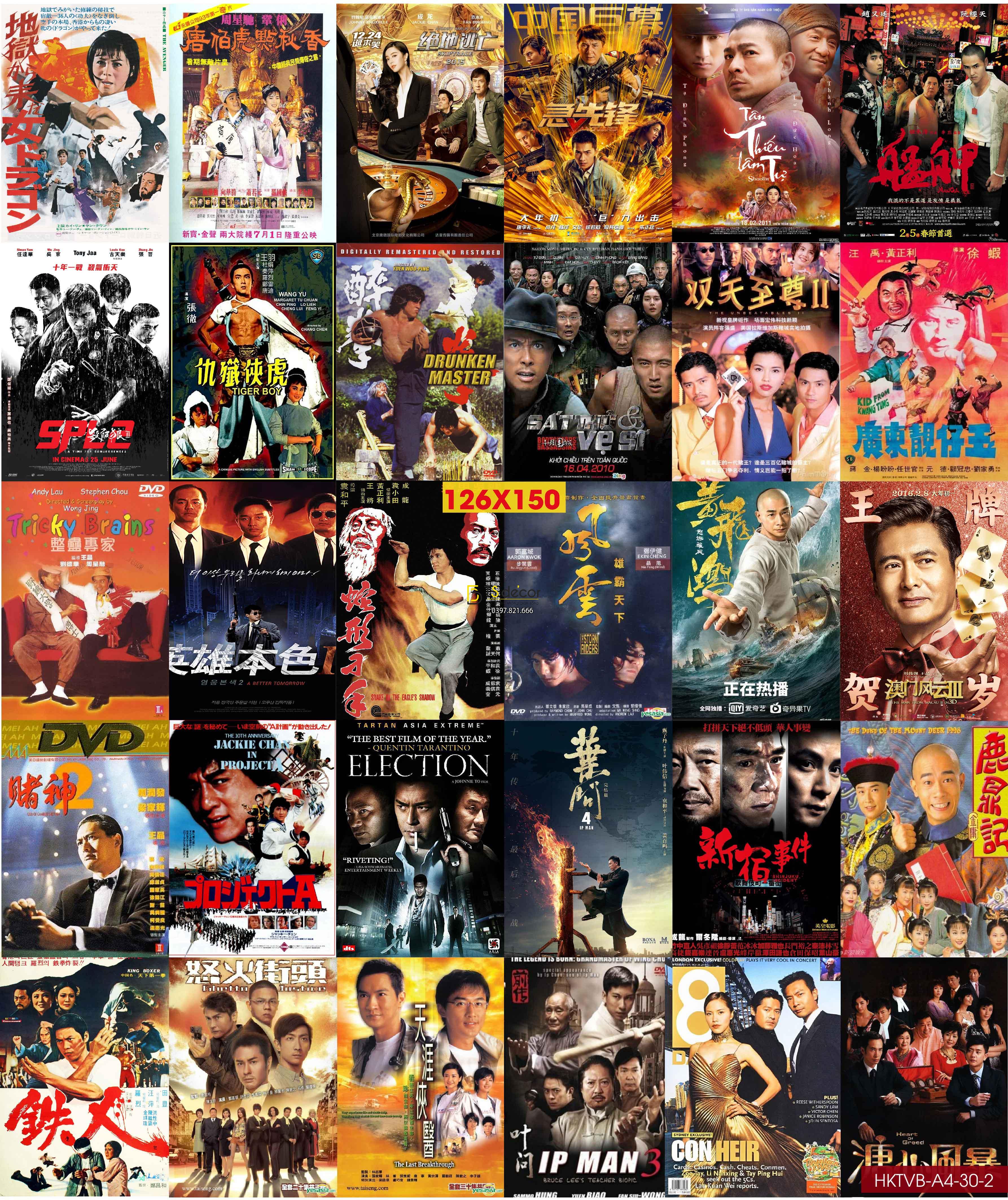 Decal dán tường Hong Kong TVB