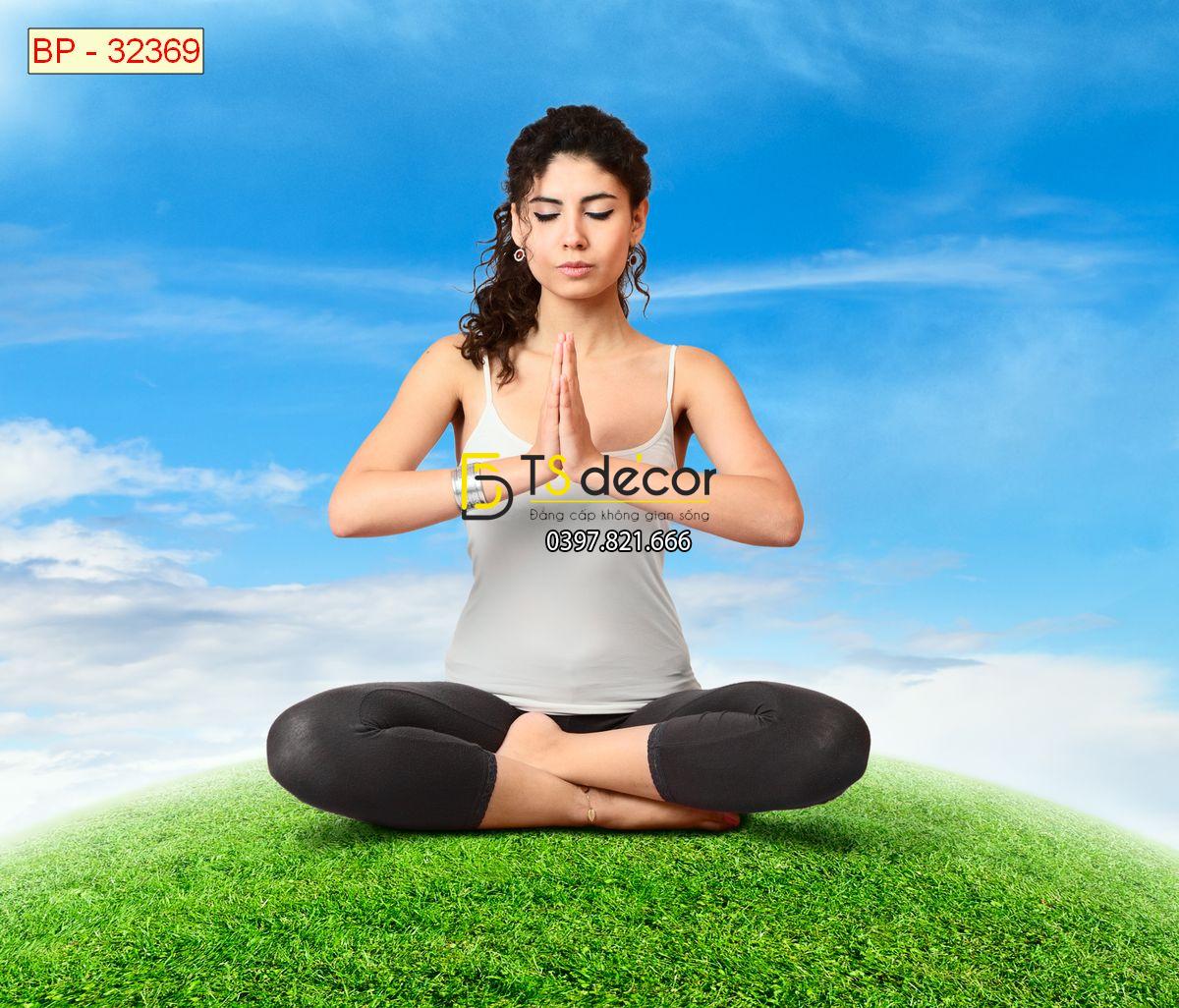 Tranh dán tường phòng Yoga 21