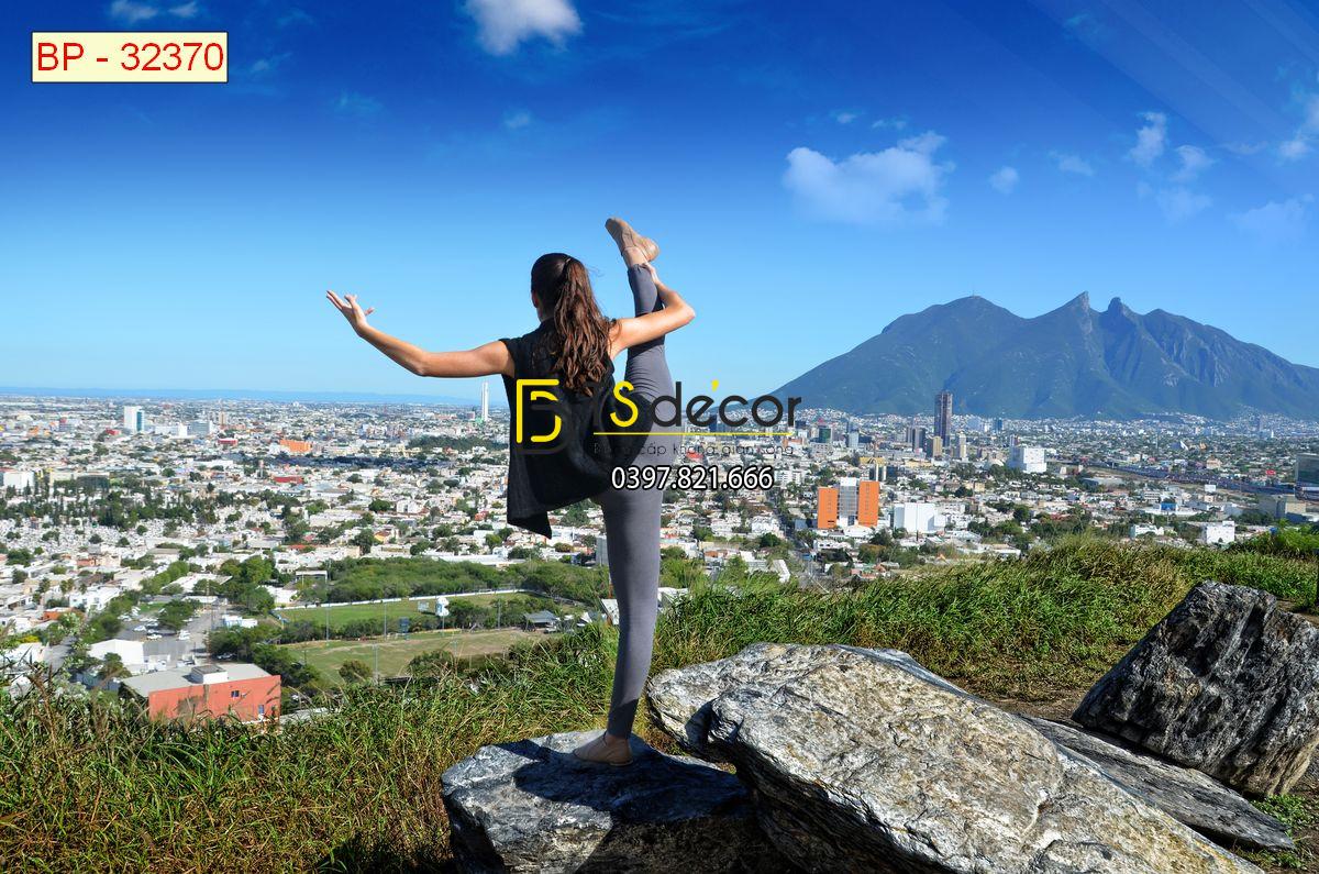 Tranh dán tường phòng Yoga 11