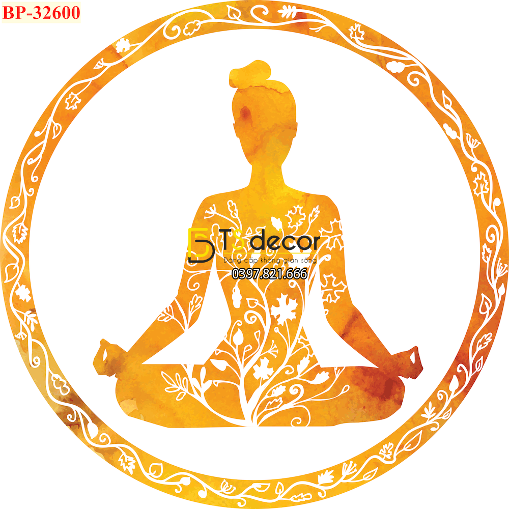 Tranh dán tường phòng Yoga 14