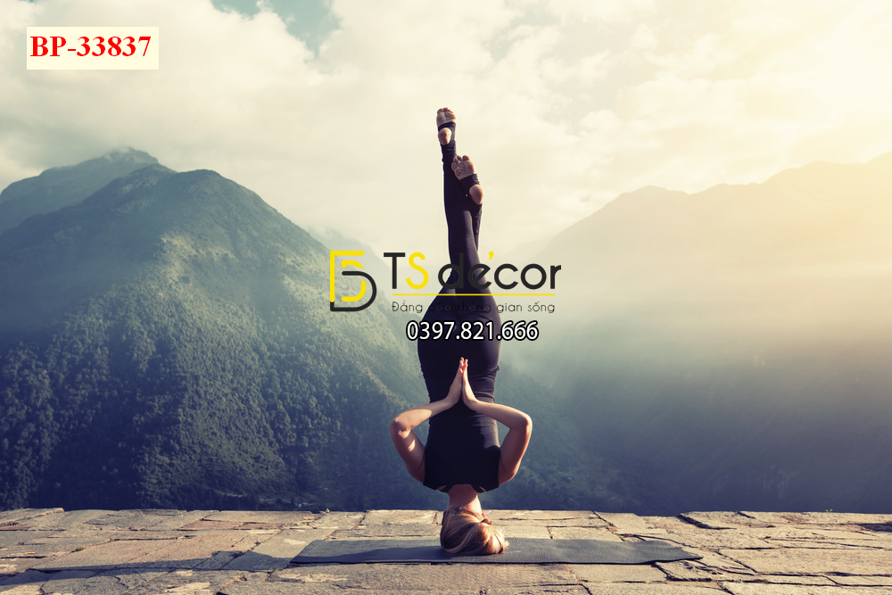 Tranh dán tường phòng Yoga 18