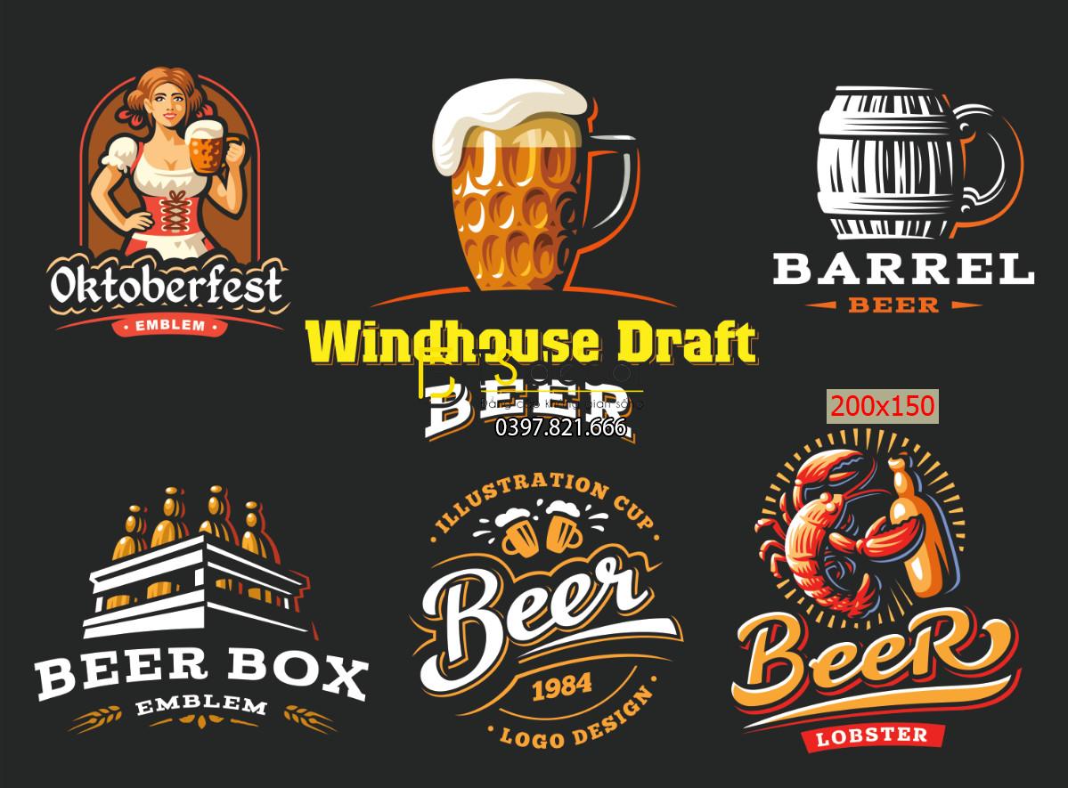 Tranh dán tường chuyên bia rượu độc đáo