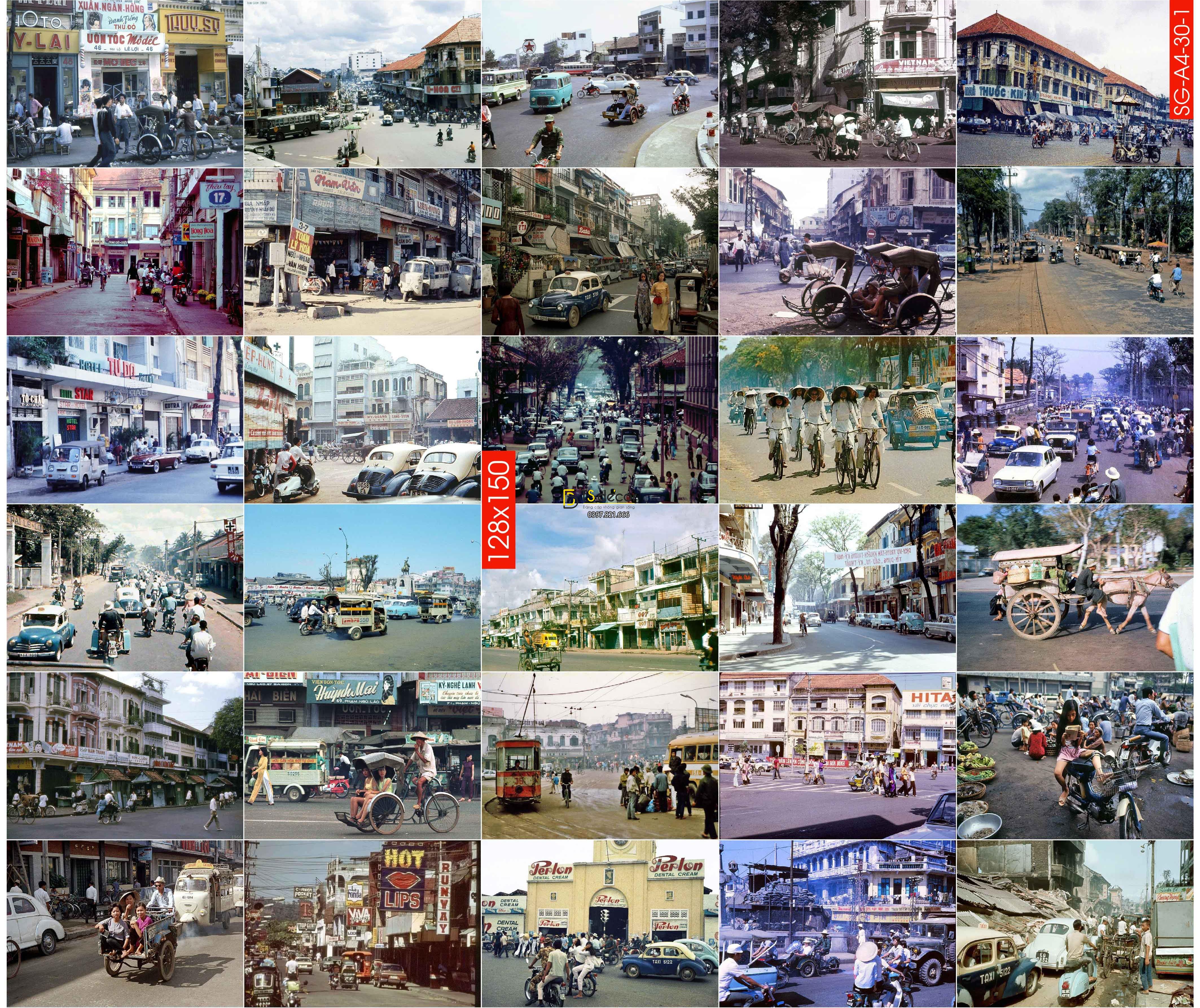 Combo 30 Hình Decal dán tường dán cafe, Pub, trà sữa khổ A3,A4 02