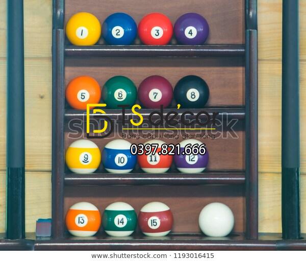 Tranh dán tường 3D Quán Bida, Club Bi-a, Billiard Pub đẹp và cá tính BI-A07