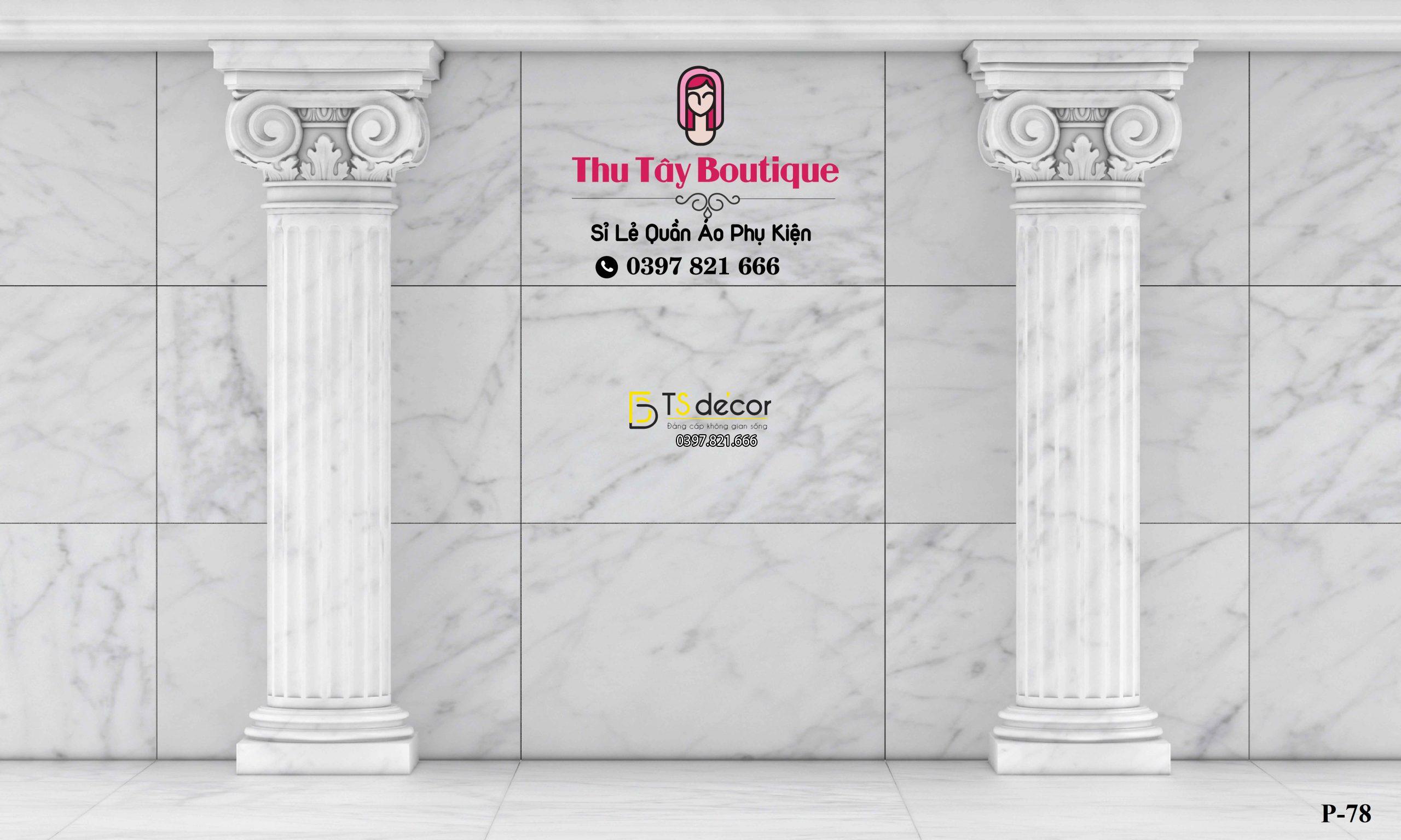 Phông nền livestream chụp ảnh giả đá 3D 5D Ts Décor mã P78 Khổ Ngang