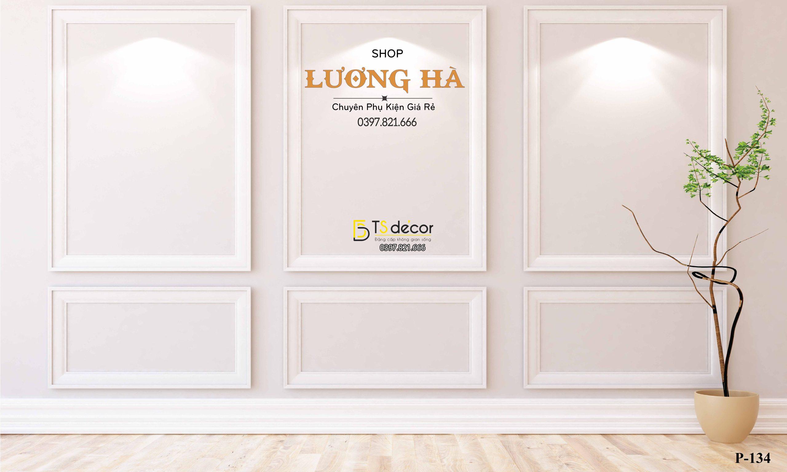 Phông Nền Livestream Chụp Ảnh Giả Tường Có Đèn 3D 5D Mã P134