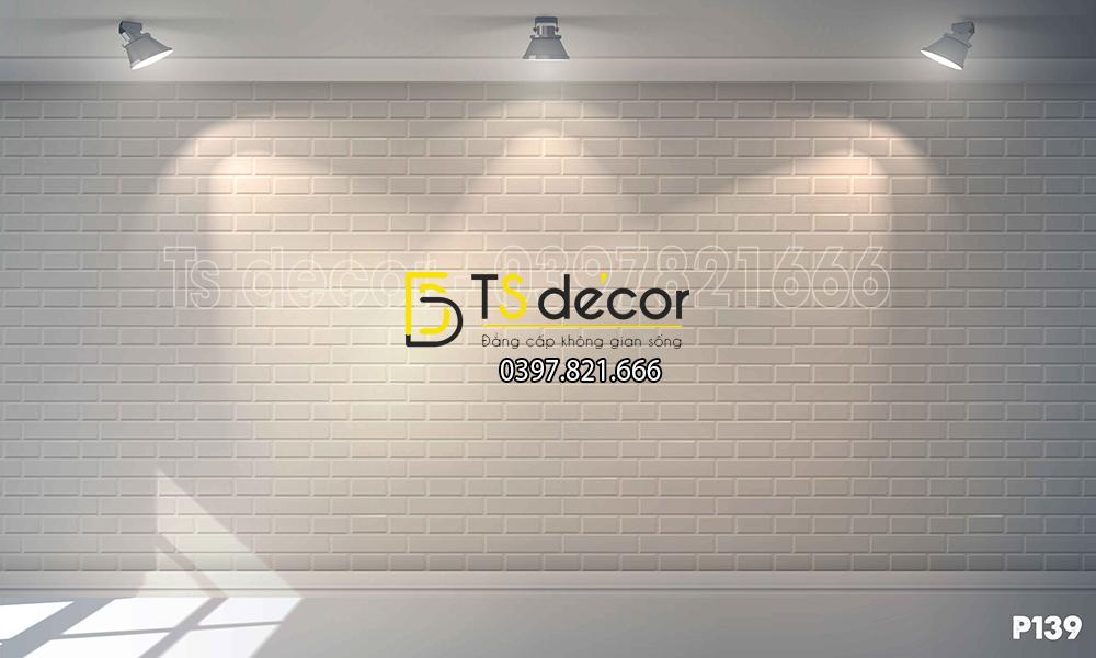 Phông Nền Livestream Chụp Ảnh Giả Tường Gạch Có Đèn 3D 5D Mã P139