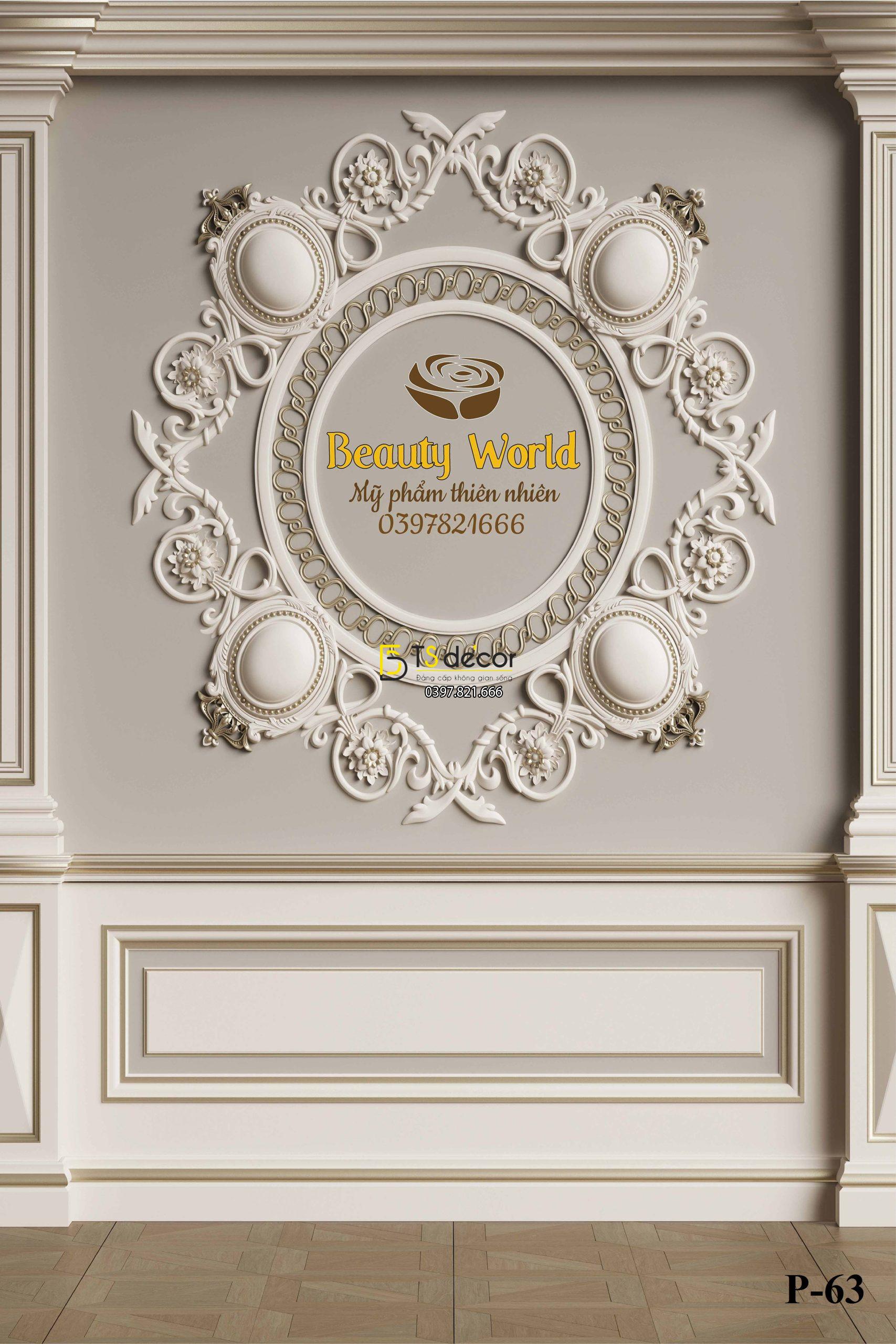 Phông Nền Livestream Chụp Ảnh Phào Chỉ Tân Cổ Điển 3D 5D Mã P63