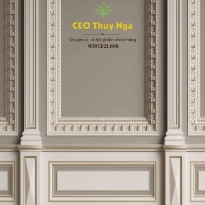 Phông Nền Livestream Chụp Ảnh Phào Chỉ Tân Cổ Điển 3D 5D Mã P67 - P130