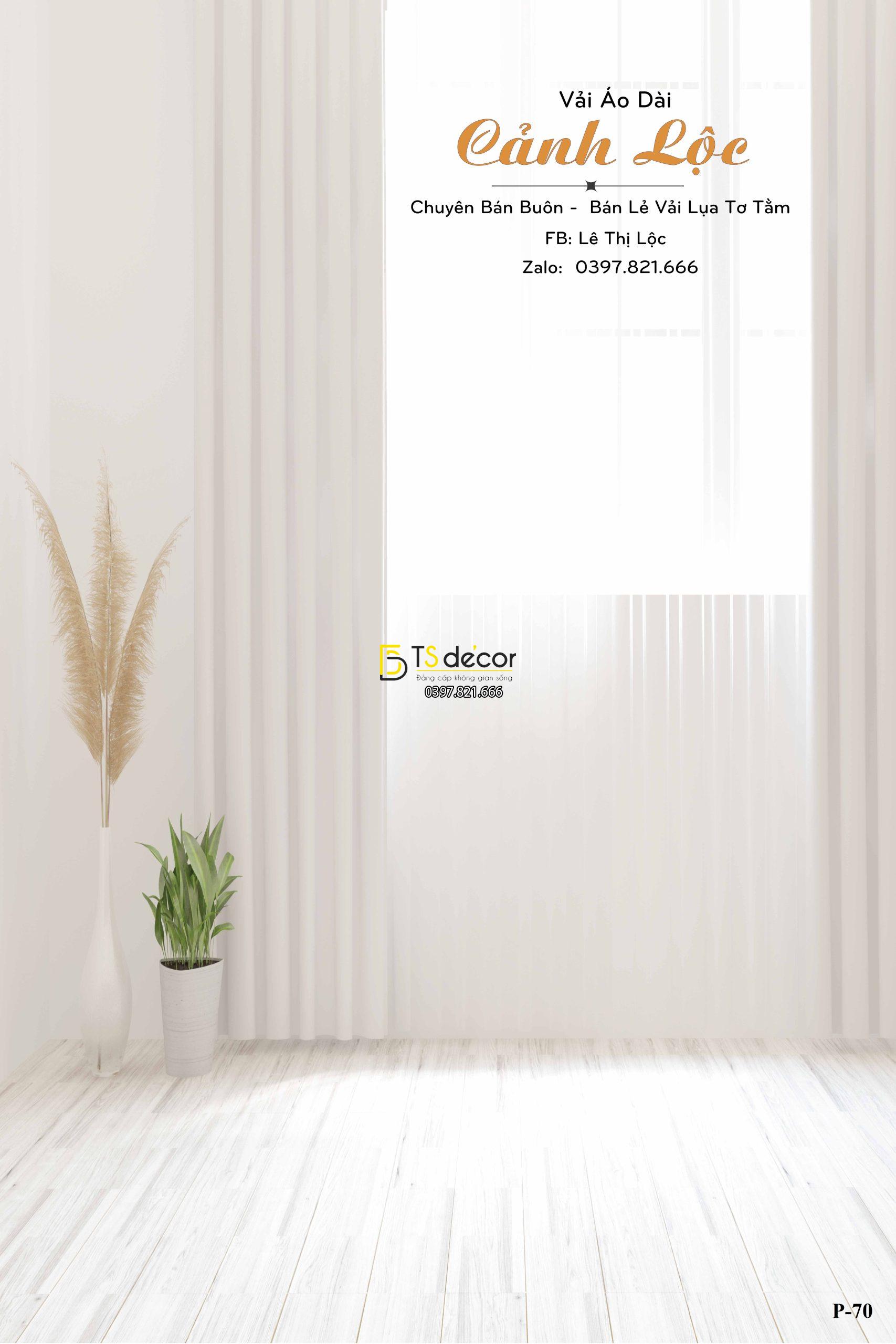 Phông Nền Livestream Chụp Ảnh Giả Cửa Sổ Có Rèm 3D 5D Mã P70