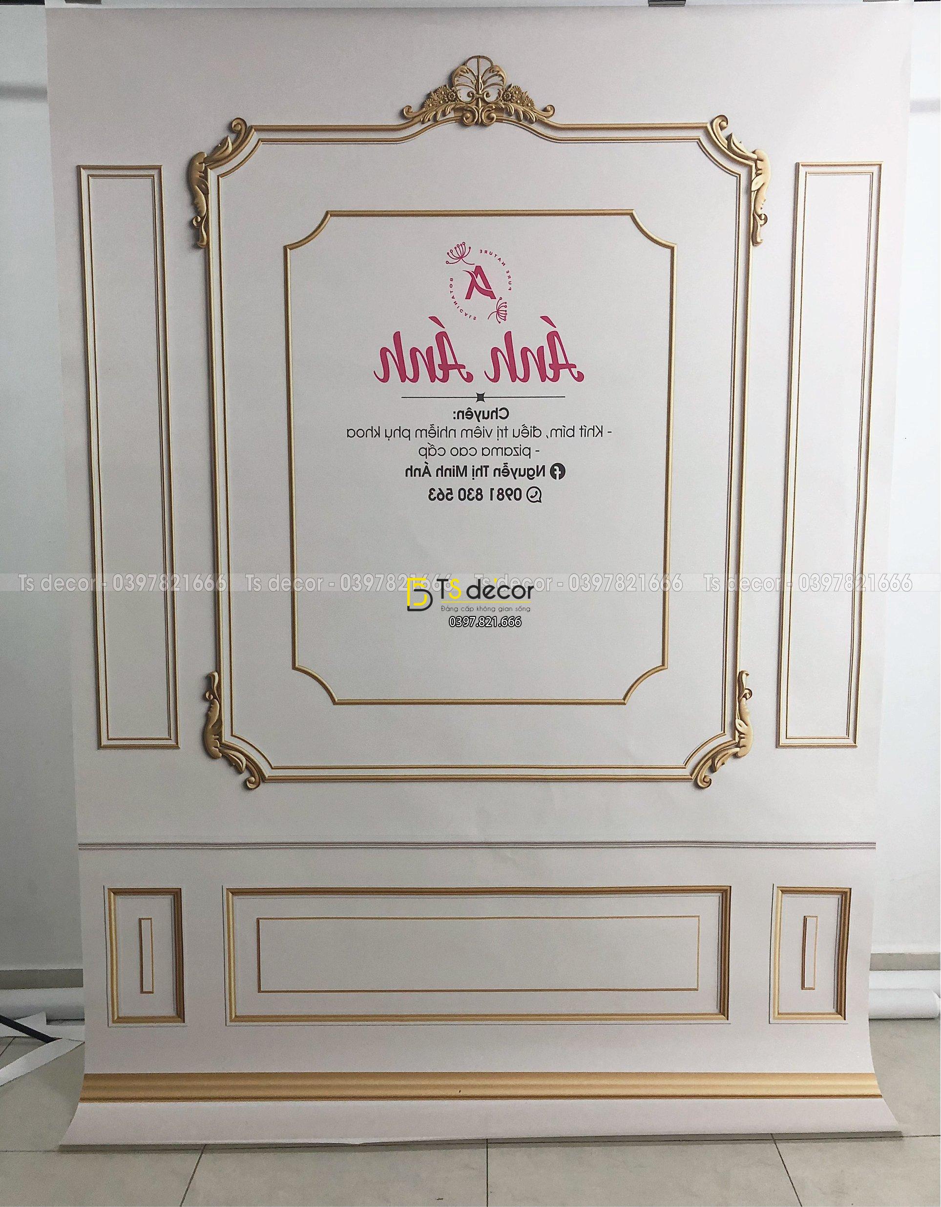 Phông Nền Livestream Chụp Ảnh Phào Chỉ Tân Cổ Điển 3D 5D Mã P39