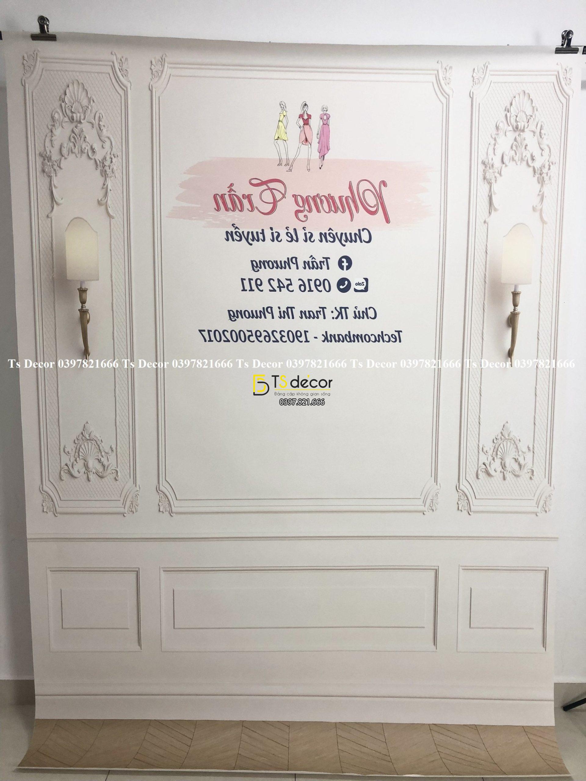 Phông Nền Livestream Chụp Ảnh Phào Chỉ Tân Cổ Điển 3D 5D Mã P23 Phông Nền Livestream Chụp Ảnh Phào Chỉ Tân Cổ Điển 3D 5D Mã P23