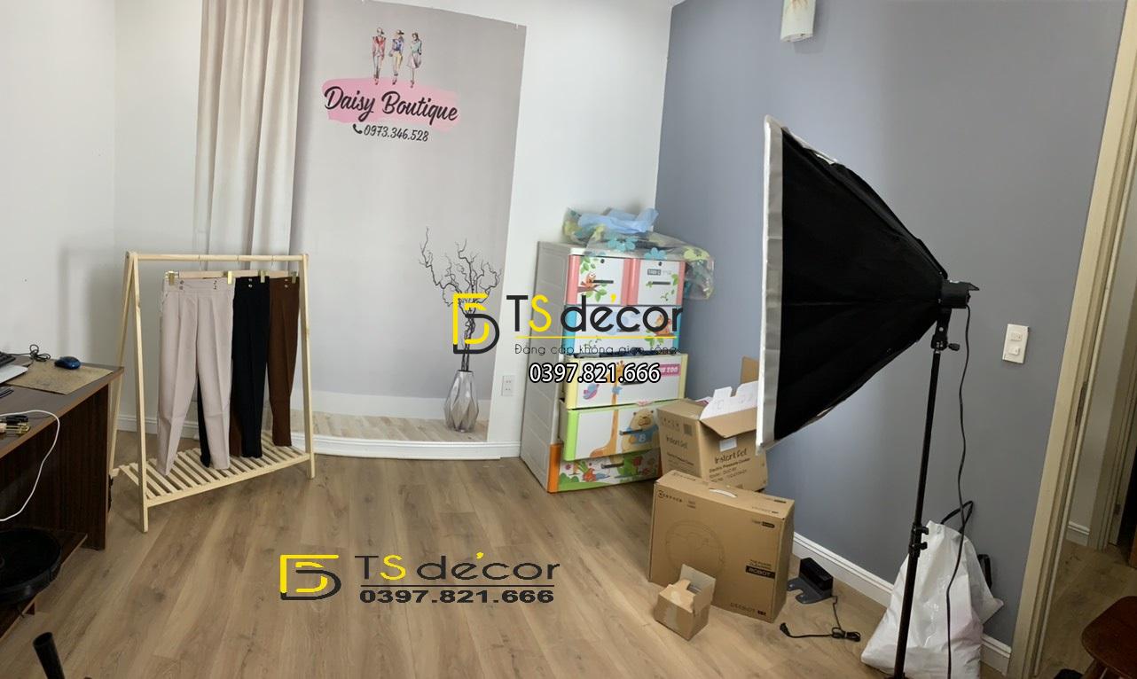 Phông Nền Livestream, Chụp Ảnh Trắng Rèm Cửa 3D 5D Mã P37