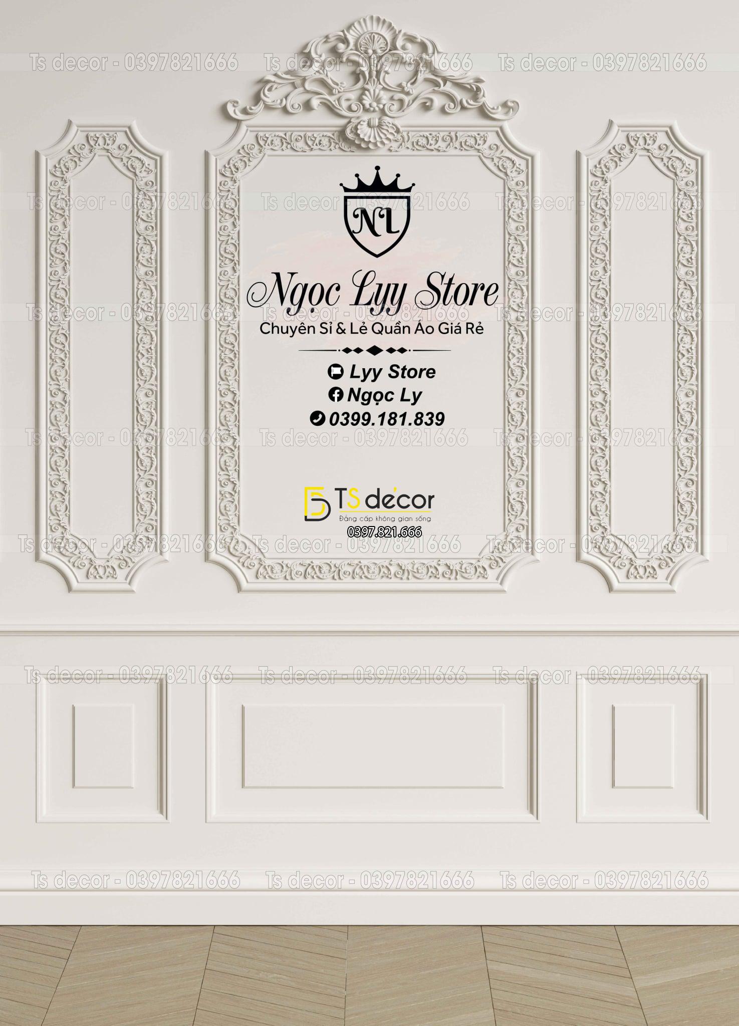 Phông Nền Livestream Chụp Ảnh Phào Chỉ Tân Cổ Điển 3D 5D Mã P143