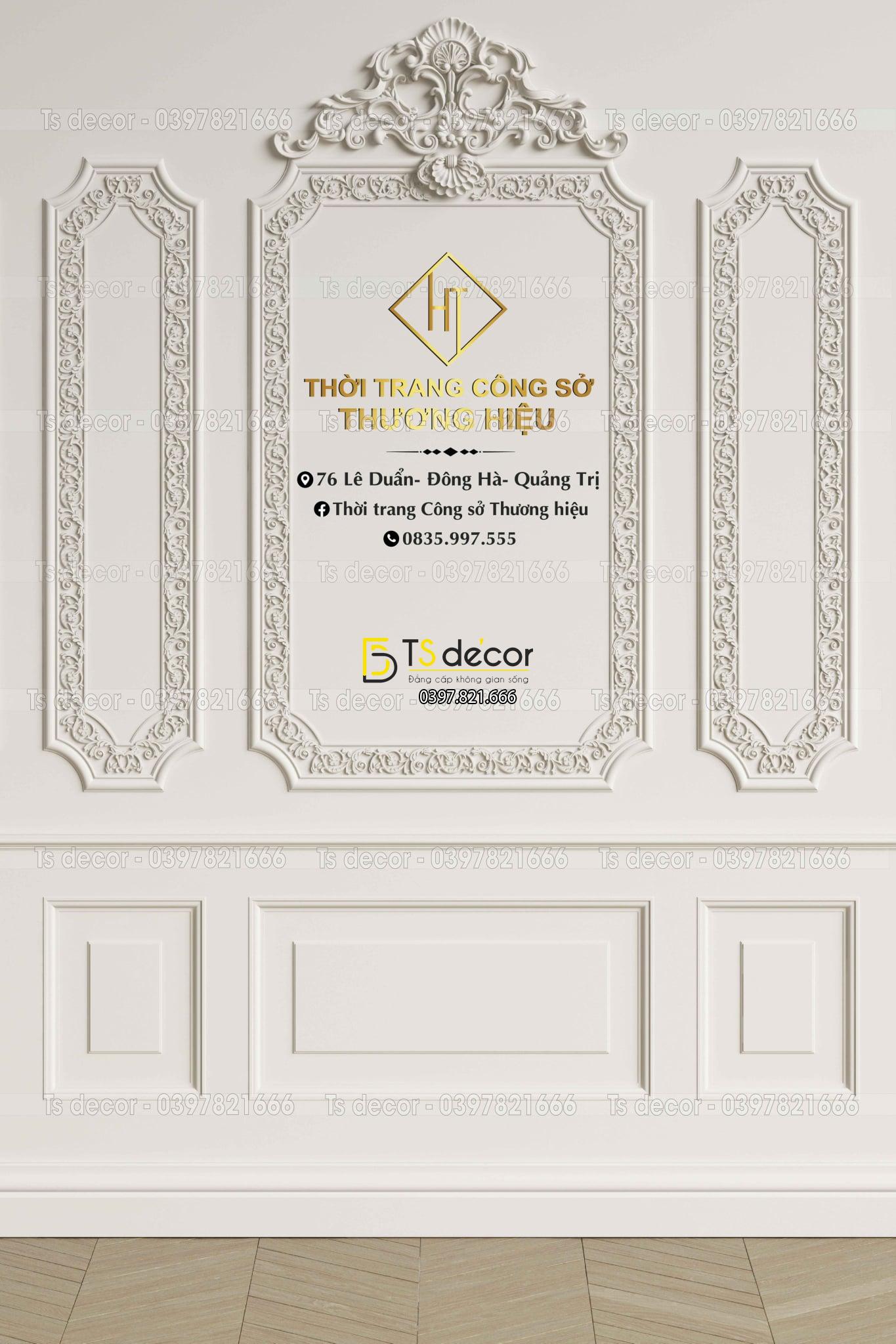 Phông Nền Livestream Chụp Ảnh Phào Chỉ Tân Cổ Điển 3D 5D Mã P143