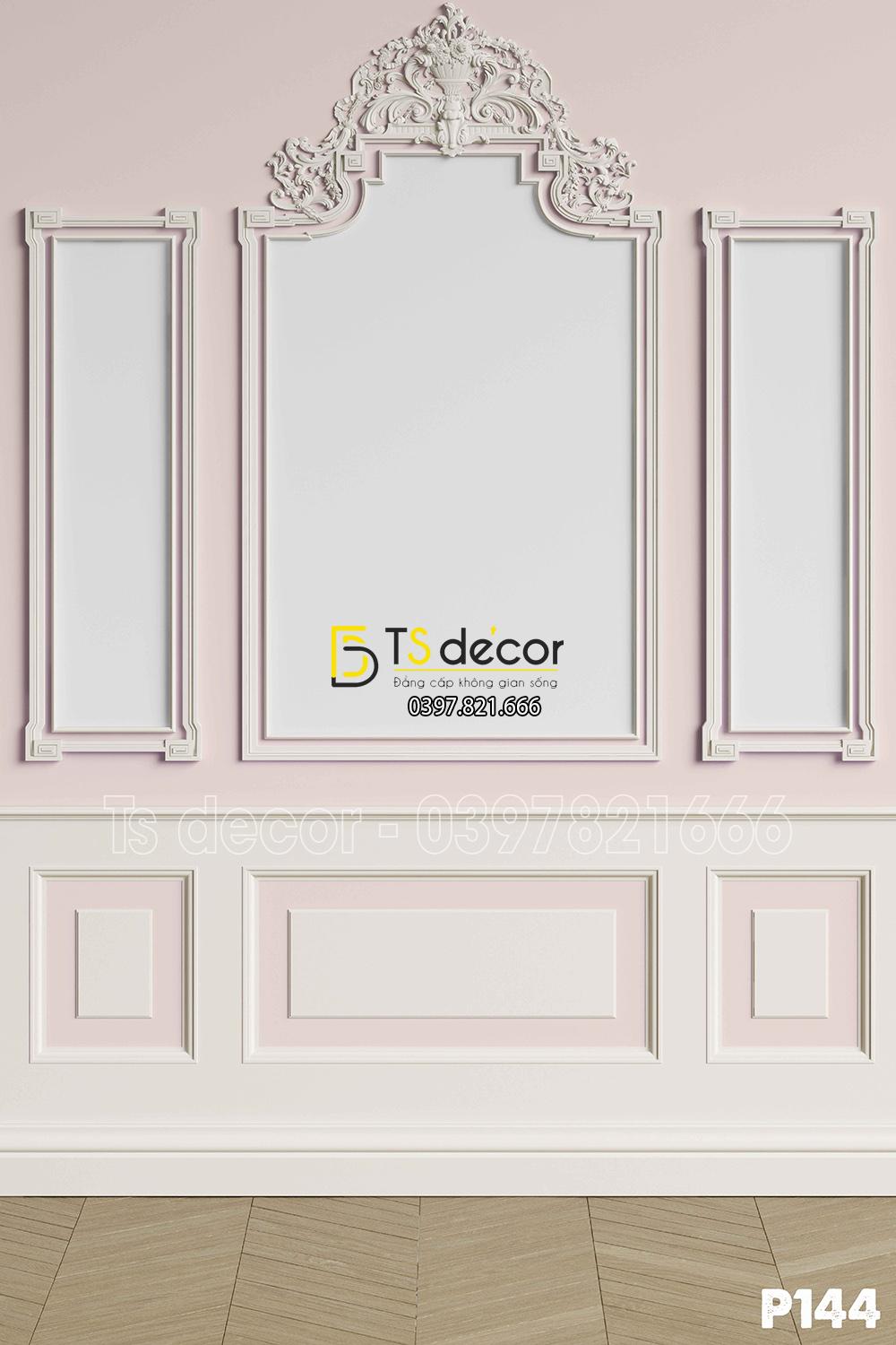 Phông Nền Livestream Chụp Ảnh Phào Chỉ Tân Cổ Điển 3D 5D Mã P144