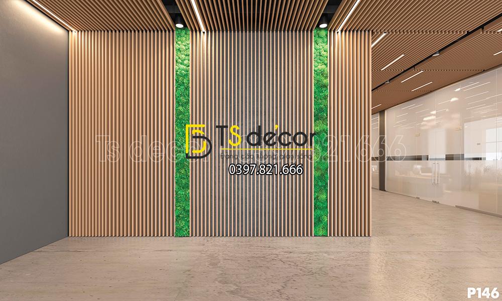 Phông Nền Livestream Chụp Ảnh Nâu Giả Tường 3D 5D Mã P146