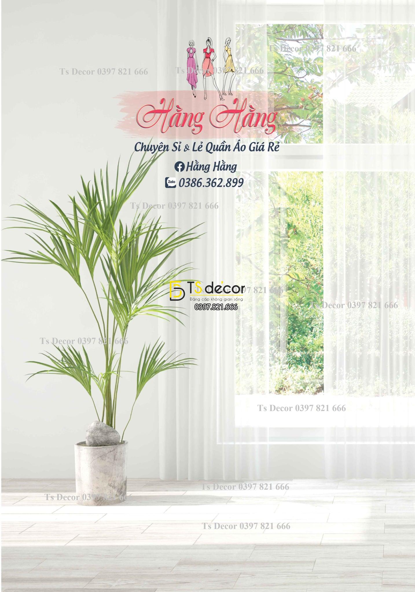 Phông Nền Livestream Chụp Ảnh Giả Cửa Sổ, Có Cây 3D 5D Mã P151