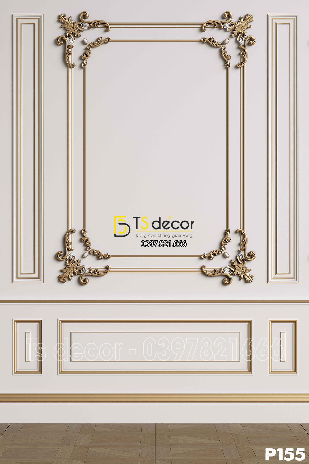 Phông Nền Livestream Chụp Ảnh Phào Chỉ Tân Cổ Điển 3D 5D Mã P155