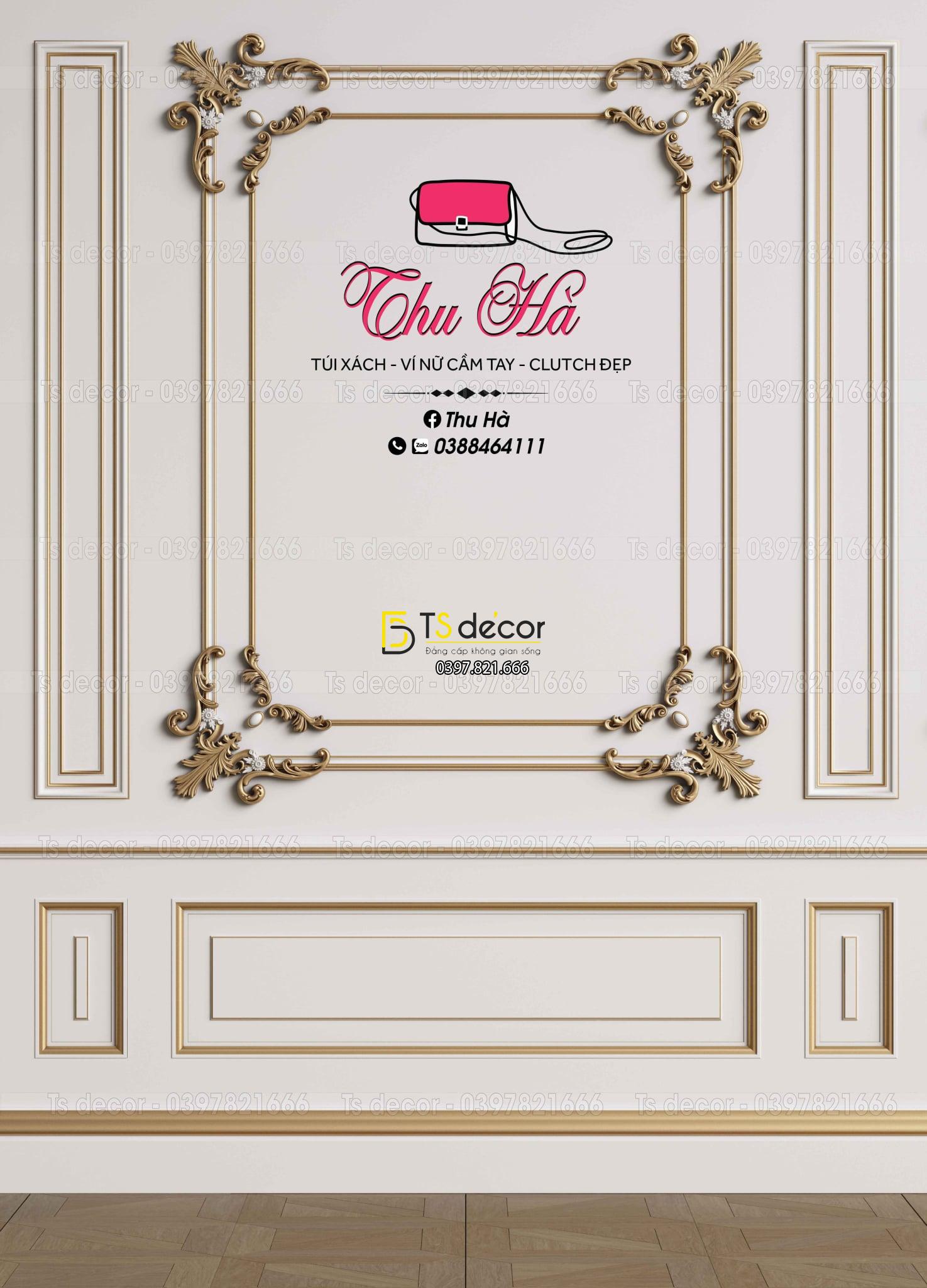 Phông Nền Livestream Chụp Ảnh Phào Chỉ Tân Cổ Điển 3D 5D Mã P155