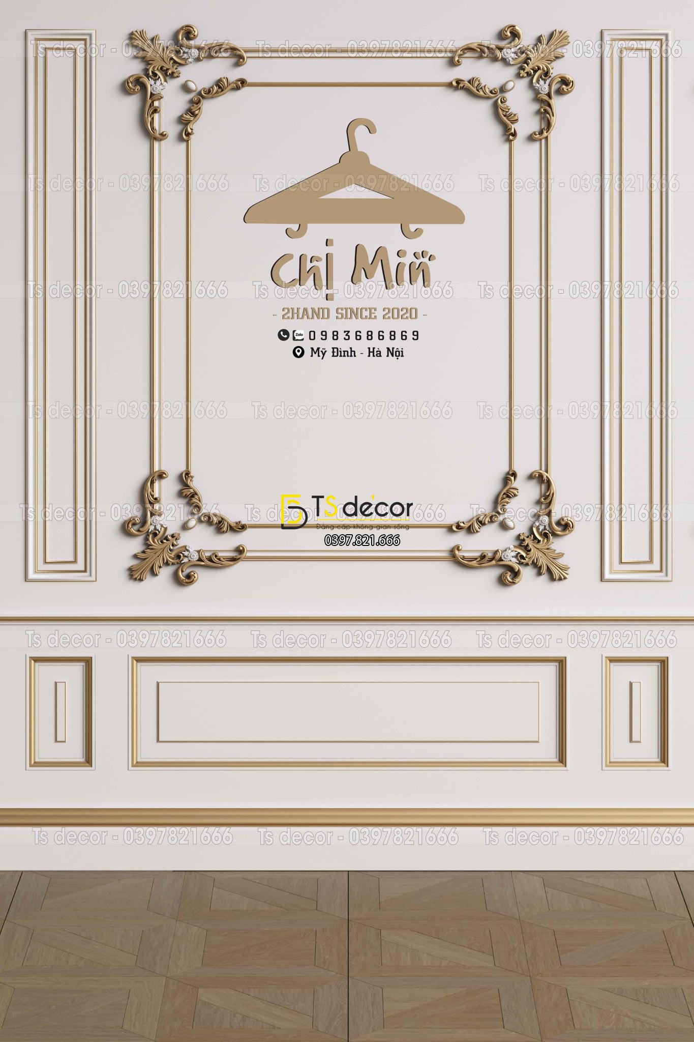 Phông Nền Livestream Chụp Ảnh Phào Chỉ Tân Cổ Điển 3D 5D Mã P155