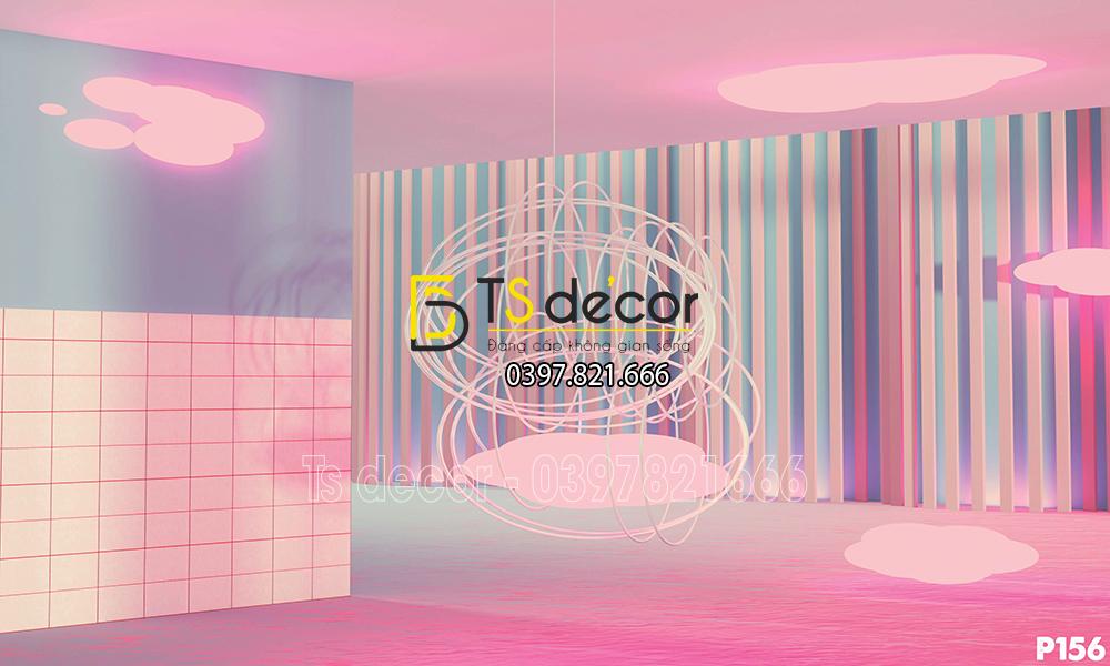 Phông Nền Livestream Chụp Ảnh Phào Chỉ Tân Cổ Điển 3D 5D Mã P156