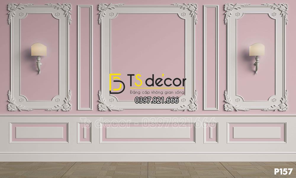 Phông Nền Livestream Chụp Ảnh Phào Chỉ Tân Cổ Điển 3D 5D Mã P157