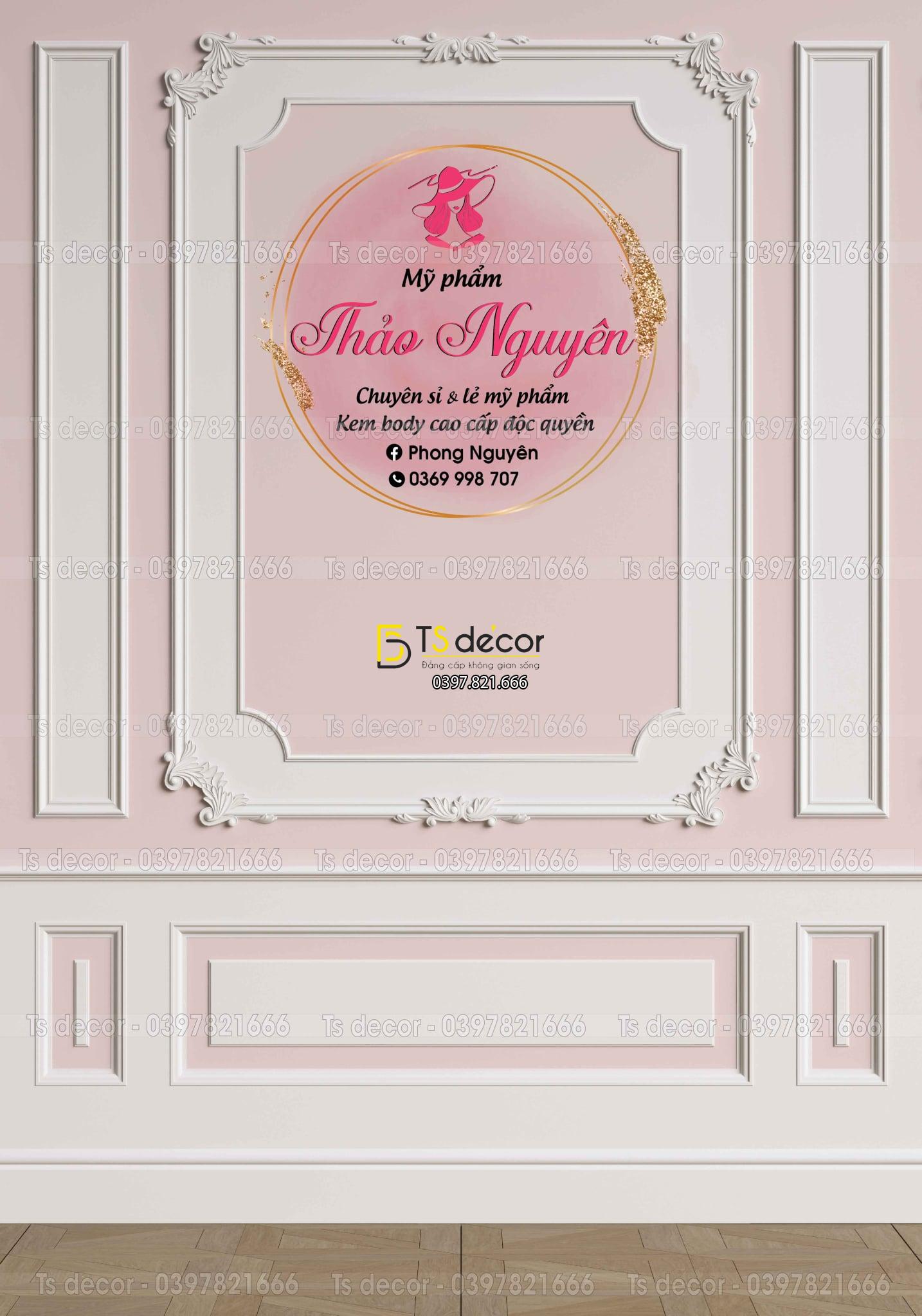 Phông Nền Livestream Chụp Ảnh Phào Chỉ Tân Cổ Điển 3D 5D Mã P154