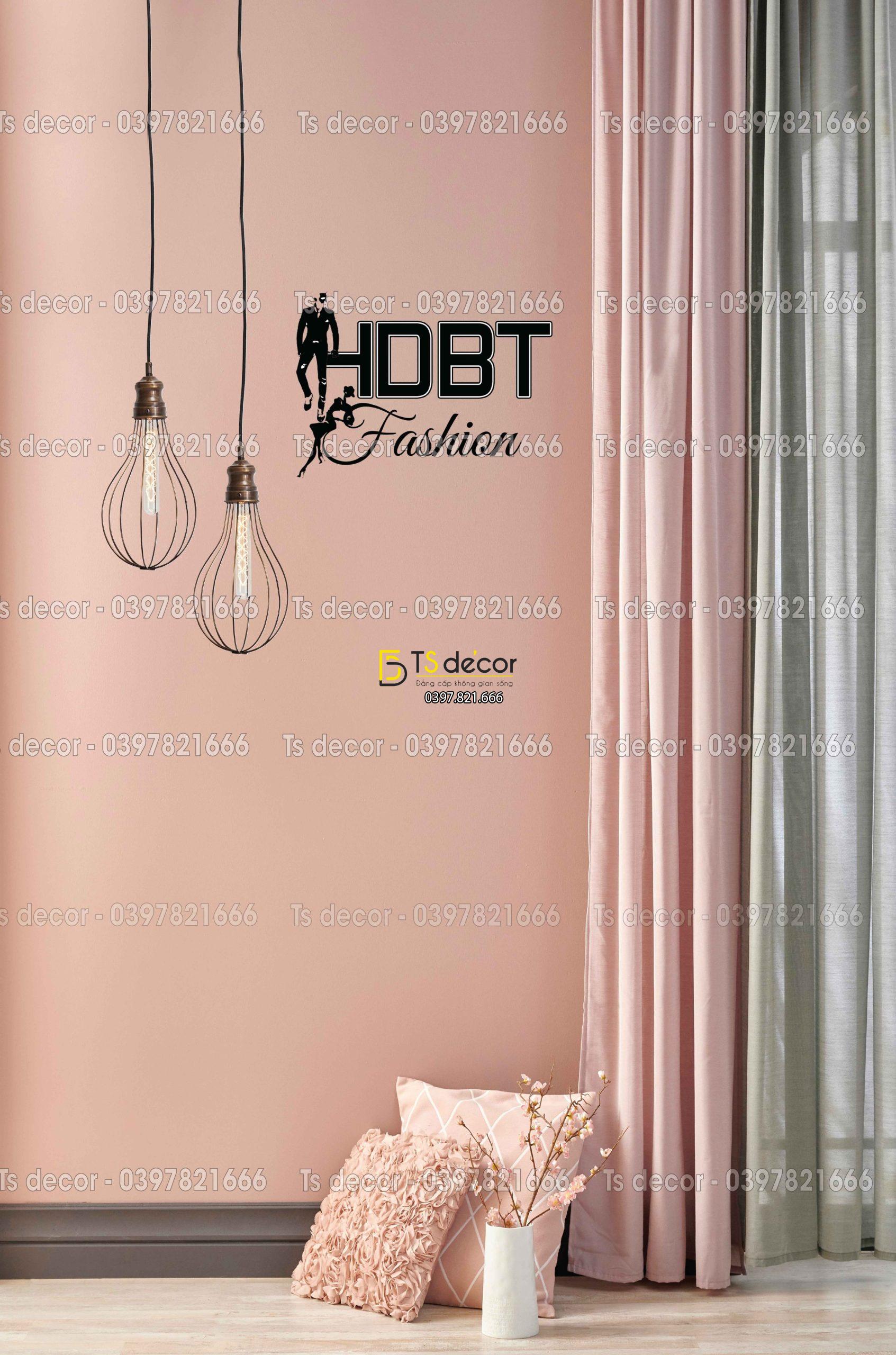 Phông Nền Livestream Chụp Ảnh Hồng Có Rèm 3D 5D Mã P159