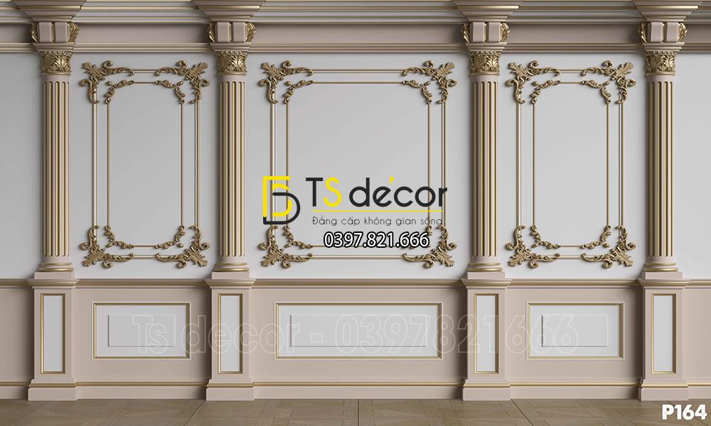 Phông Nền Livestream Chụp Ảnh Phào Chỉ Tân Cổ Điển 3D 5D Mã P164