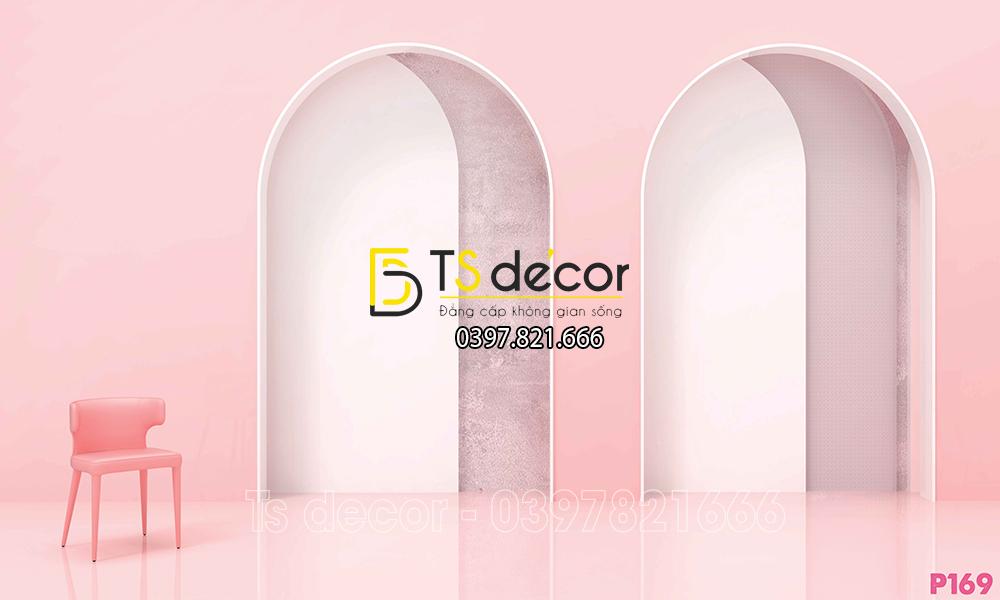 Phông Nền Livestream Chụp Ảnh Cổng Vòm Hiện Đại 3D 5D Mã P169