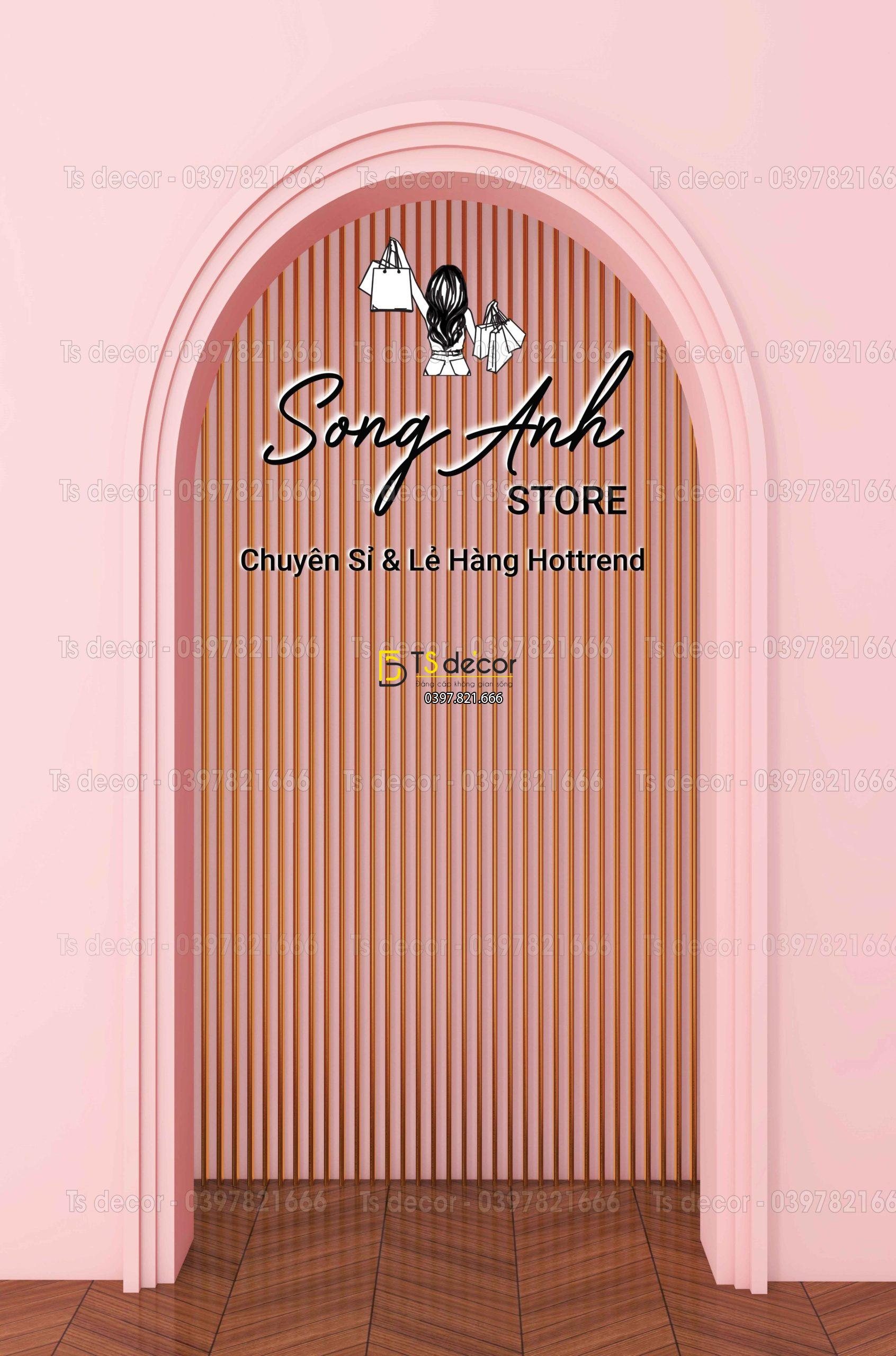 Phông Nền Livestream Chụp Ảnh Cổng Vòm Hiện Đại 3D 5D Mã P172