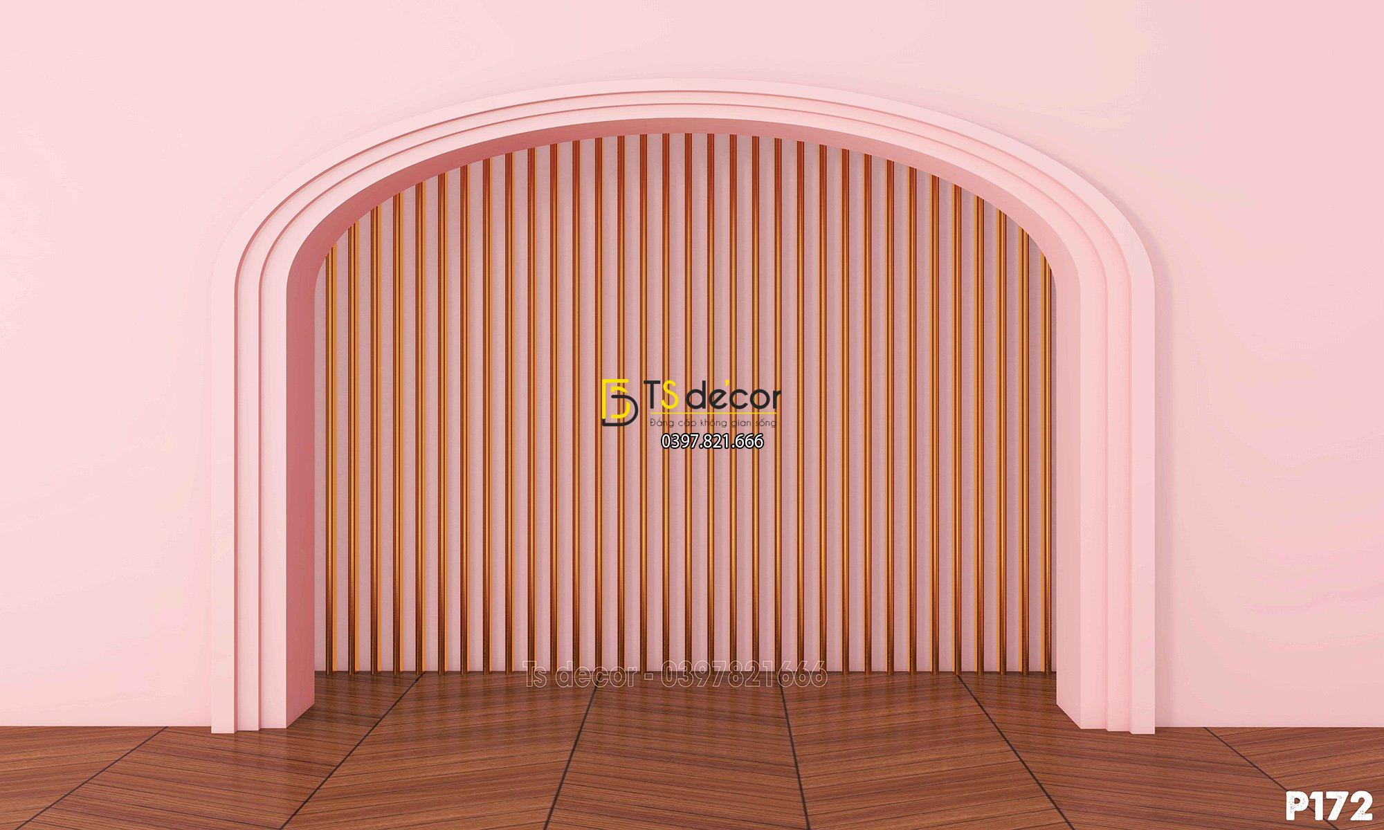 Phông Nền Livestream Chụp Ảnh Cổng Vòm Hiện Đại 3D 5D Mã P172