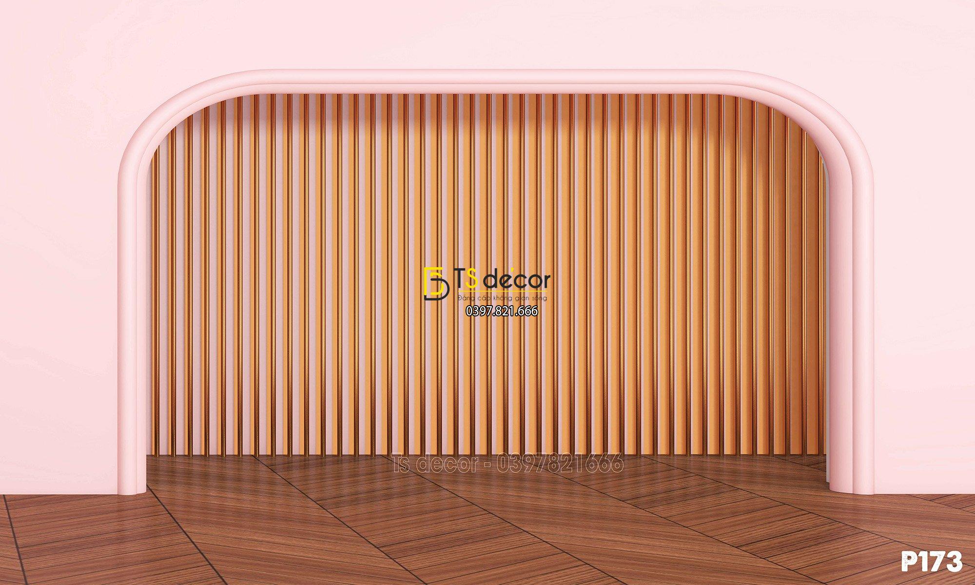 Phông Nền Livestream Chụp Ảnh Cổng Vòm Hiện Đại 3D 5D Mã P173