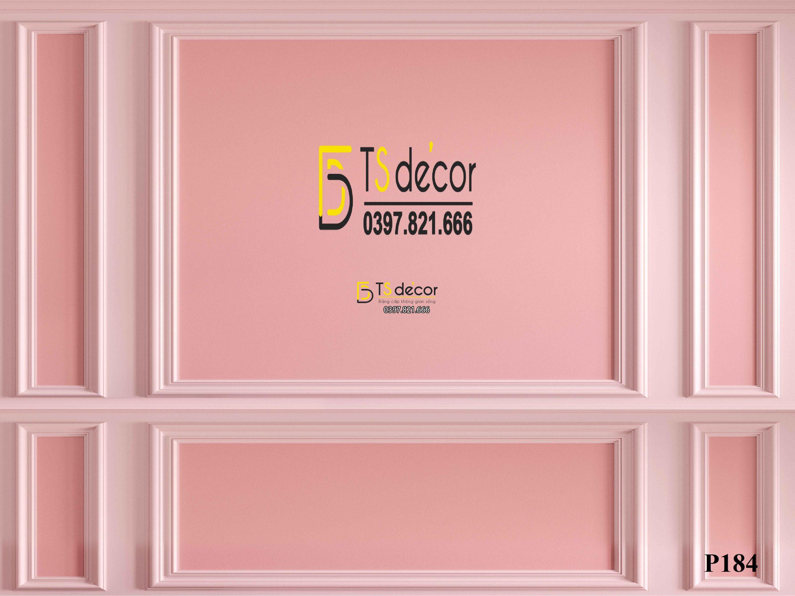 Phông Nền Livestream Chụp Ảnh Hồng Giả Tường 3D 5D Mã P184