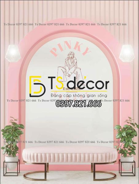 Phông Nền Livestream Chụp Ảnh Cổng Vòm, Có Cây 3D 5D Mã P192