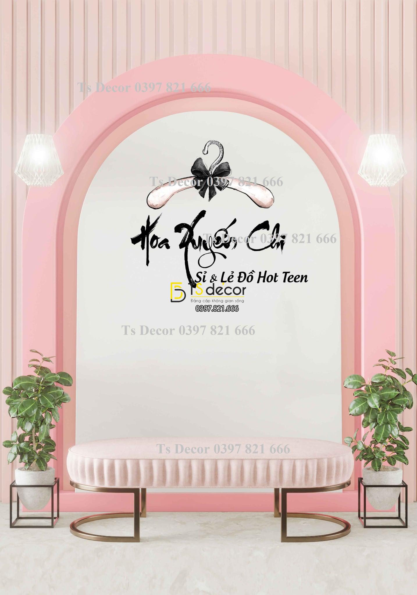 Phông Nền Livestream Chụp Ảnh Cổng Vòm, Có Cây 3D 5D Mã P192