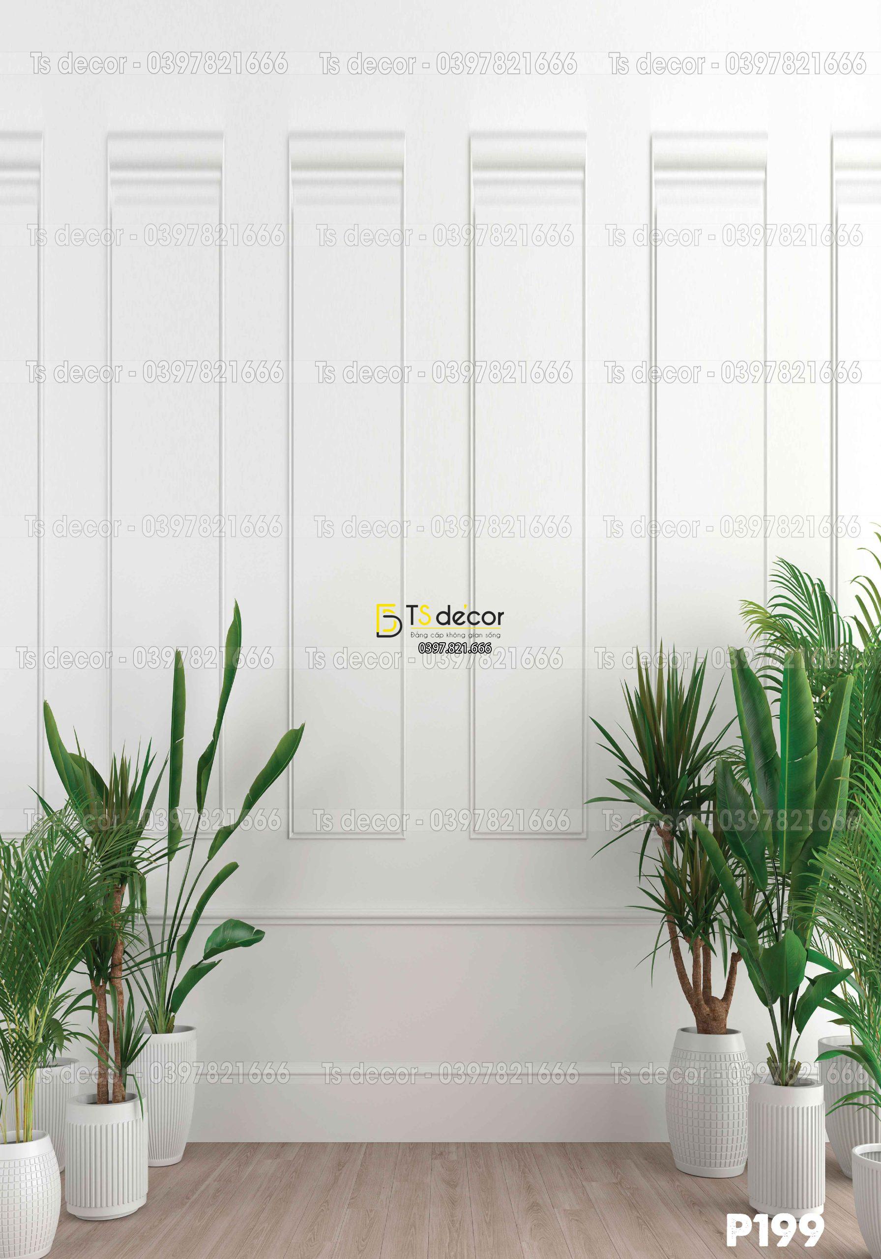 Phông Nền Livestream Chụp Ảnh Giả Tường Có Cây 3D 5D Mã P199