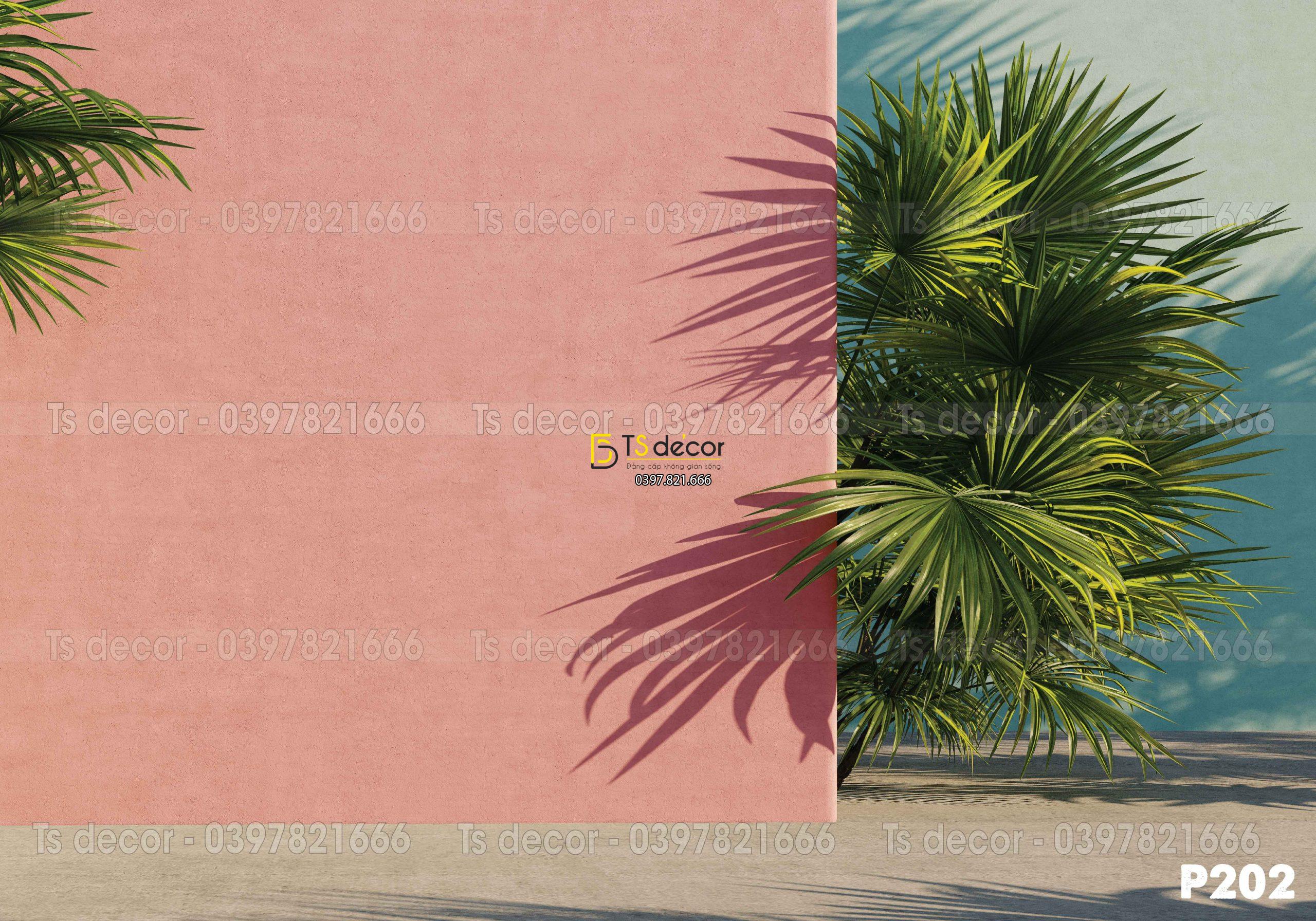 Phông Nền Livestream Chụp Ảnh Nhiệt Đới 3D 5D Mã P202