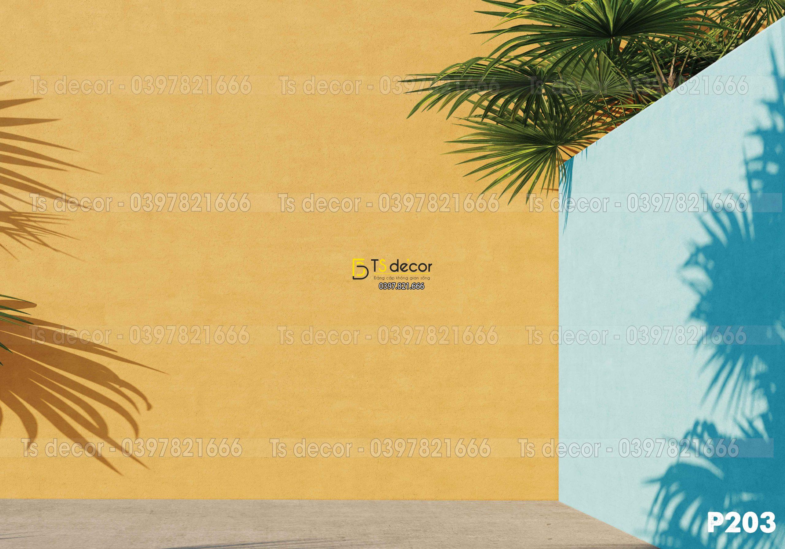 Phông Nền Livestream Chụp Ảnh Phong Cách Nhiệt Đới 3D 5D Mã P203