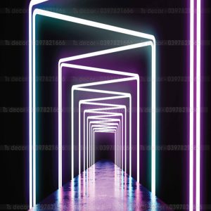Phông Nền Livestream Chụp Ảnh Tạo Hiệu Ứng Neon Độc Đáo 3D 5D Mã P227