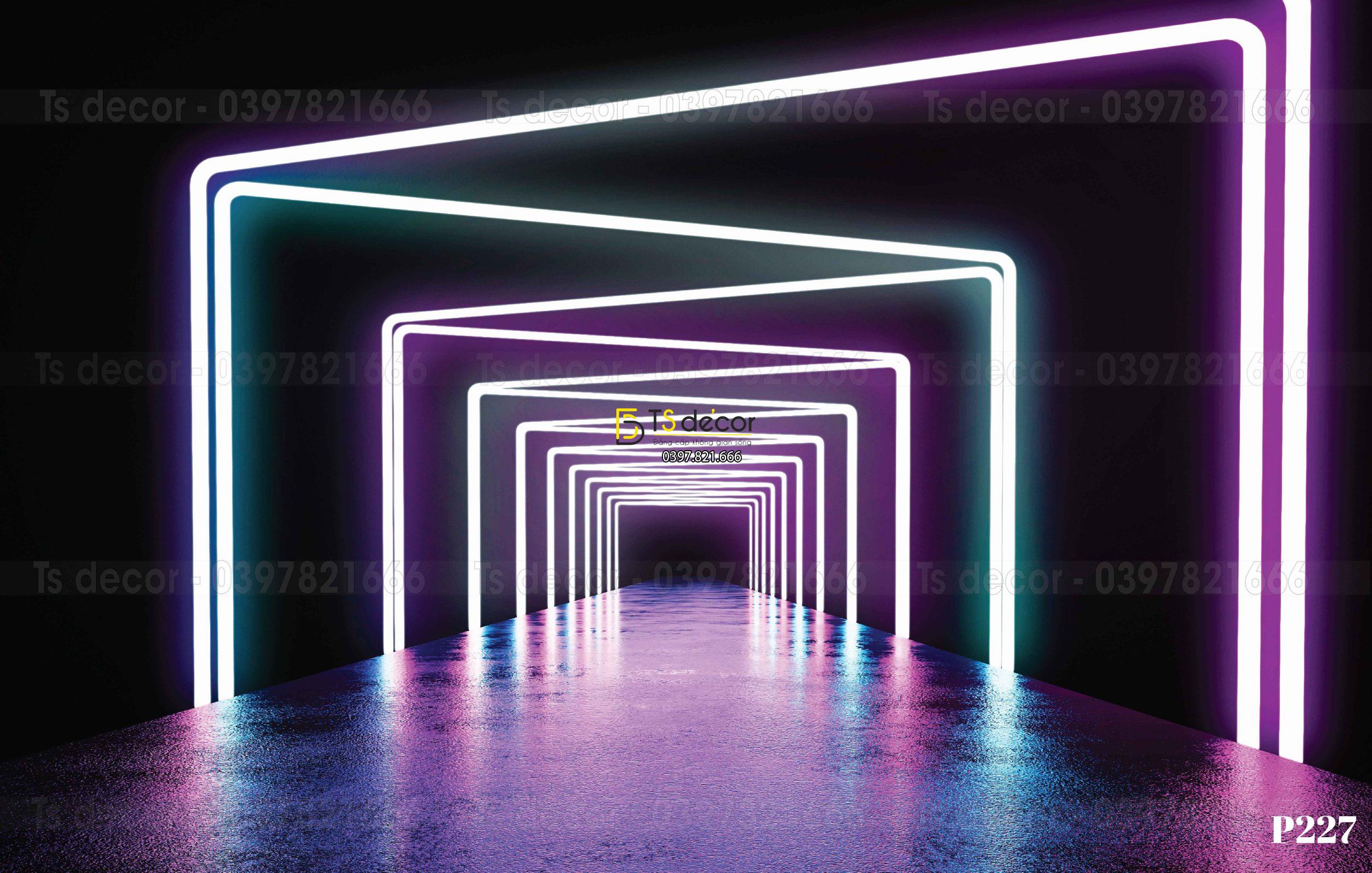 Phông Nền Livestream Chụp Ảnh Tạo Hiệu Ứng Neon Độc Đáo 3D 5D Mã P227