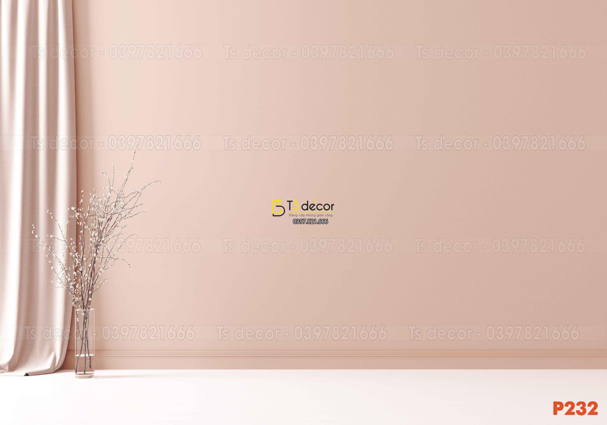 Phông Nền Livestream Chụp Ảnh Tường Hồng Có Rèm 3D 5D Mã P232