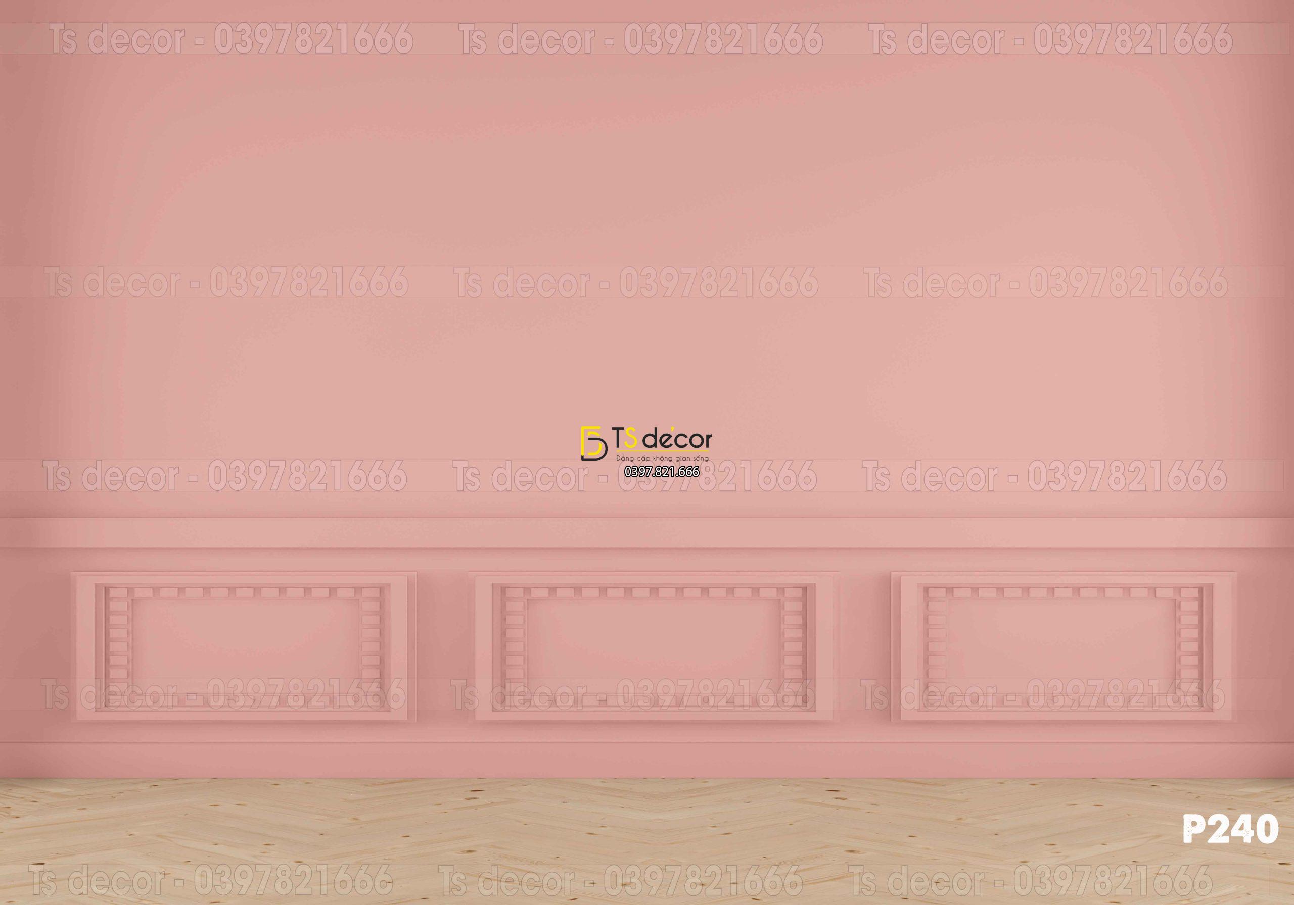 Phông Nền Livestream Chụp Ảnh Hồng Giả Tường 3D 5D Mã P240